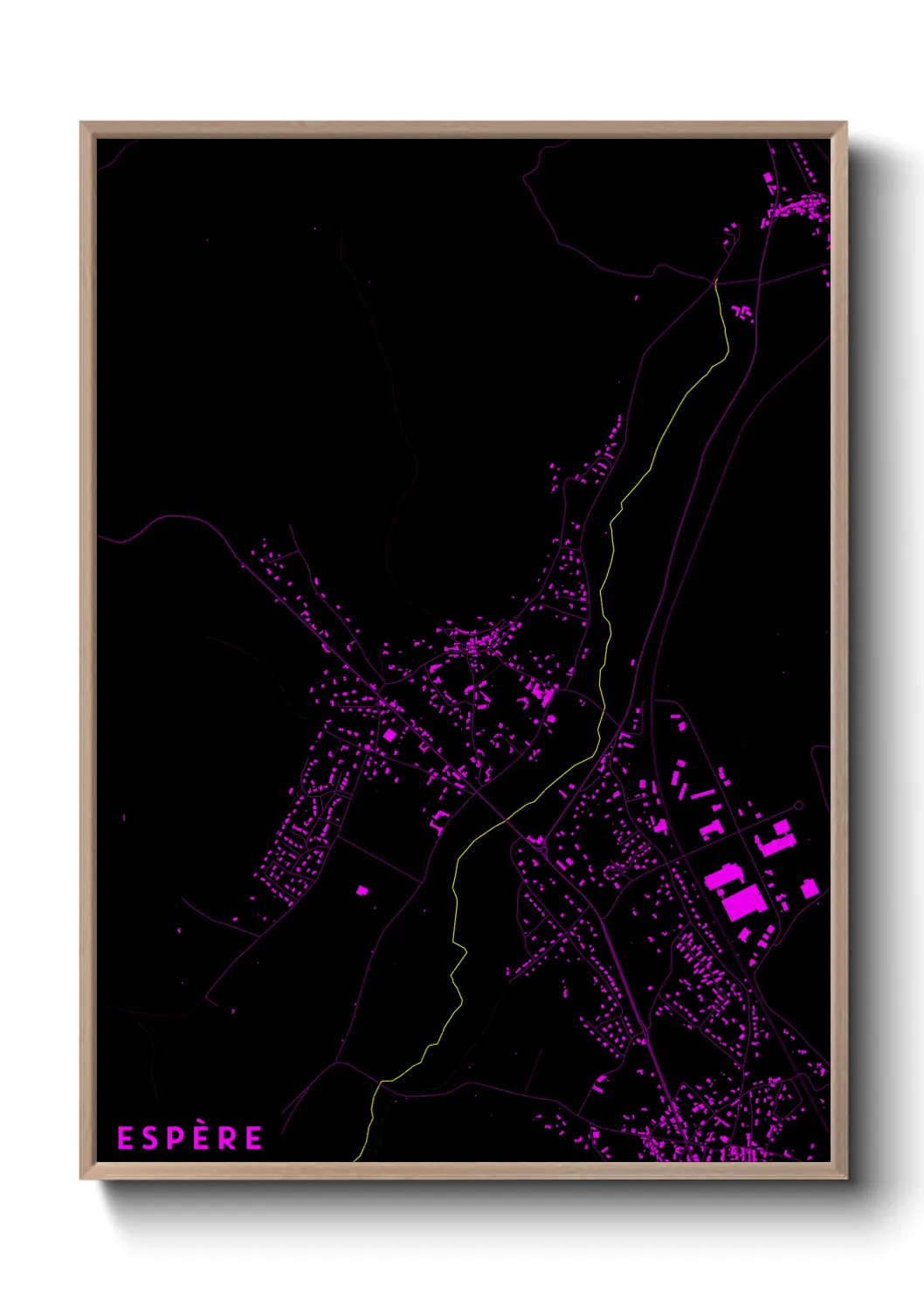 Une affiche de carte sur Espère