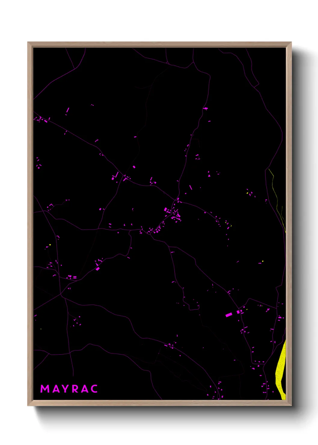 Une affiche de carte sur Mayrac