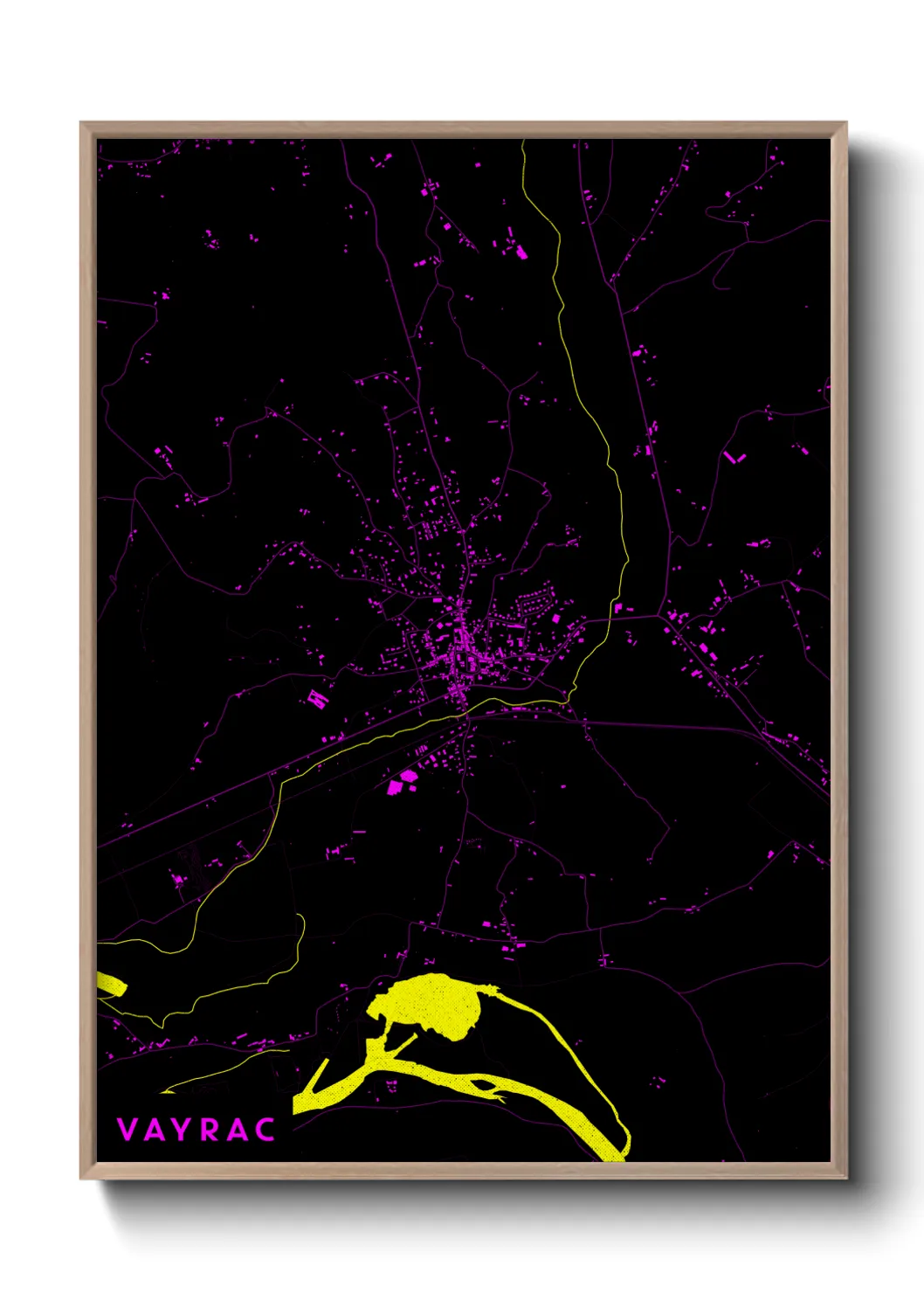 Une affiche de carte sur Vayrac