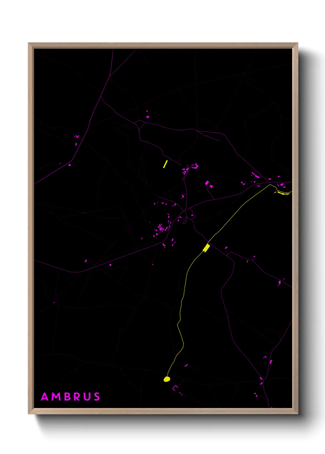 Une affiche de carte sur Ambrus