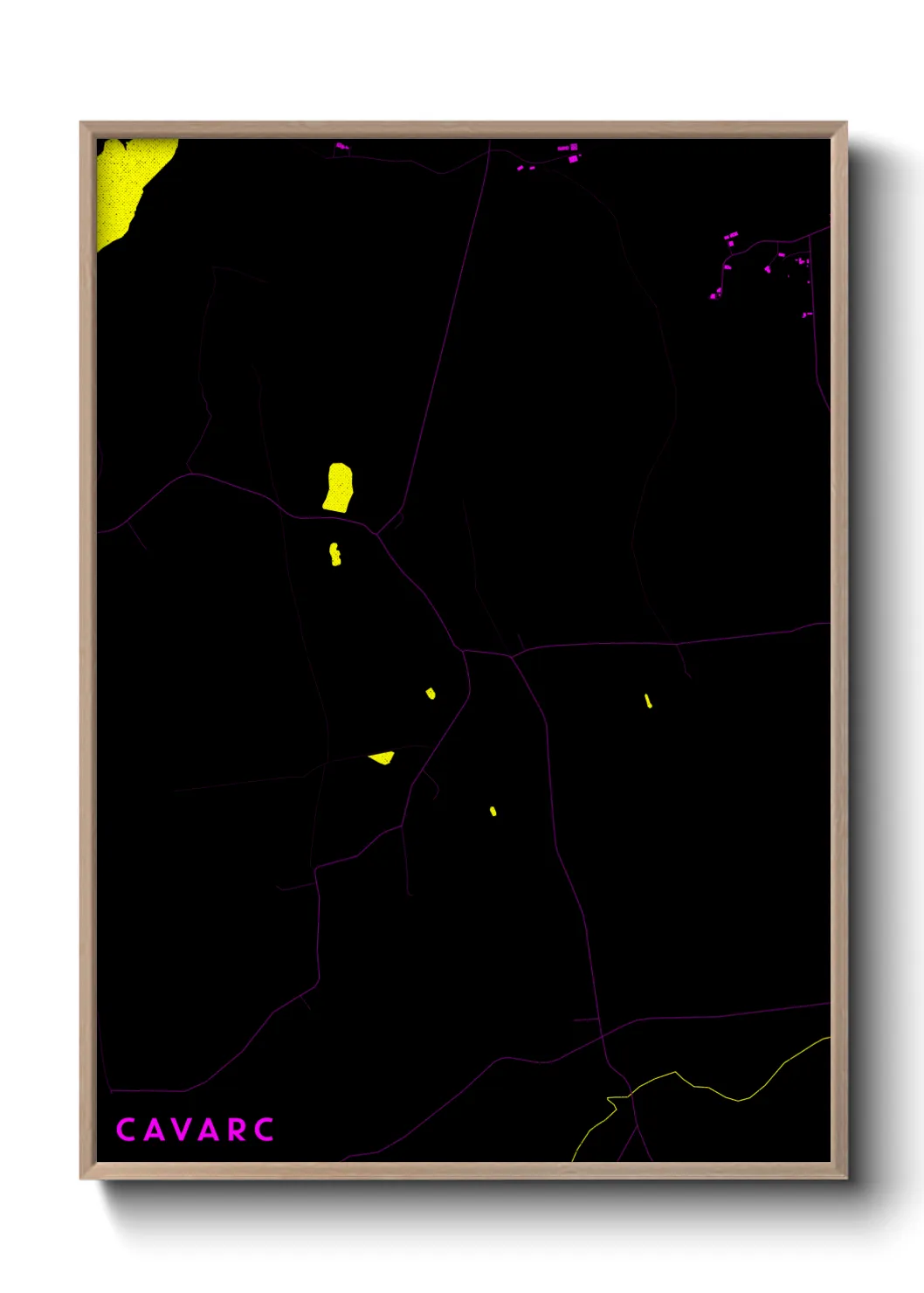 Une affiche de carte sur Cavarc