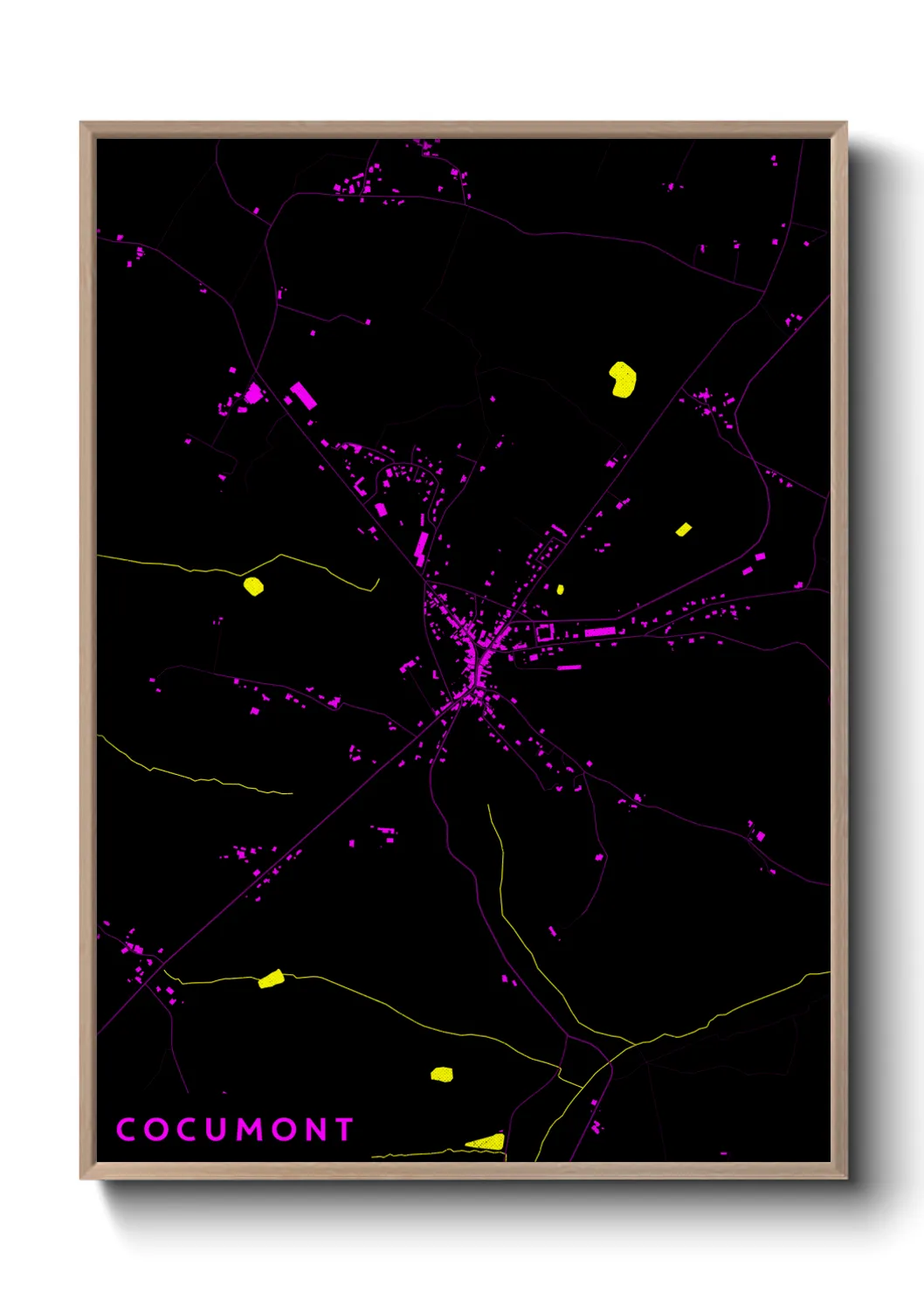Une affiche de carte sur Cocumont