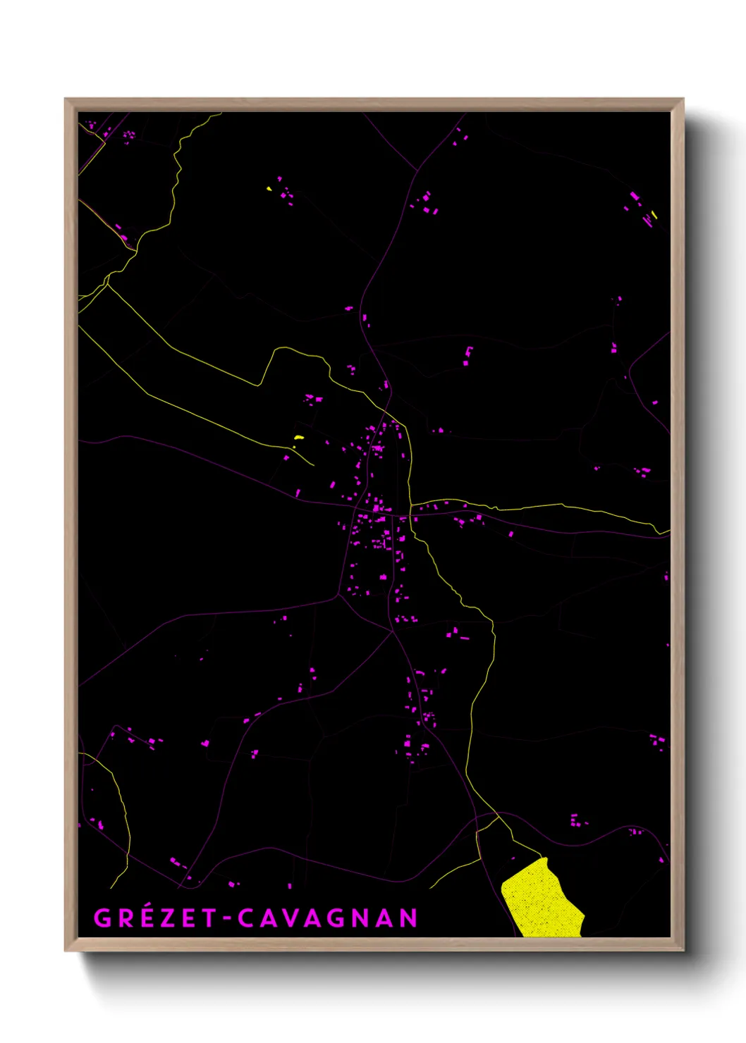 Un poster carteGrézet-Cavagnan