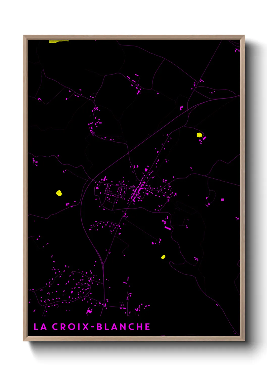 Une affiche de carte sur La Croix-Blanche