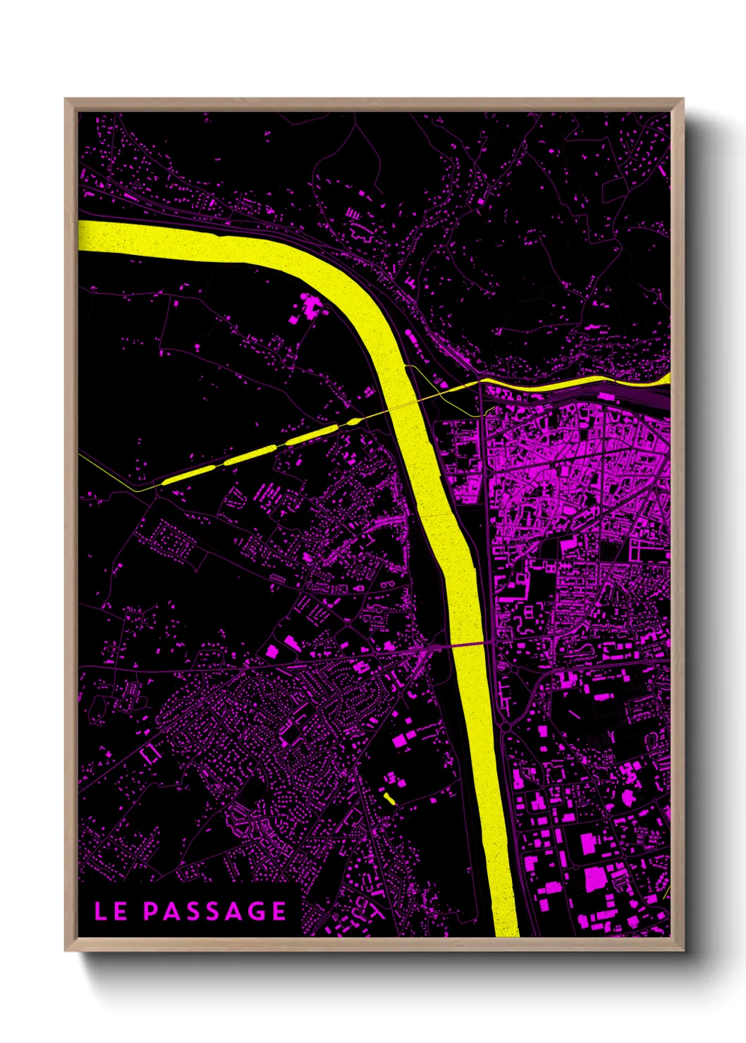 Une affiche de carte sur Le Passage