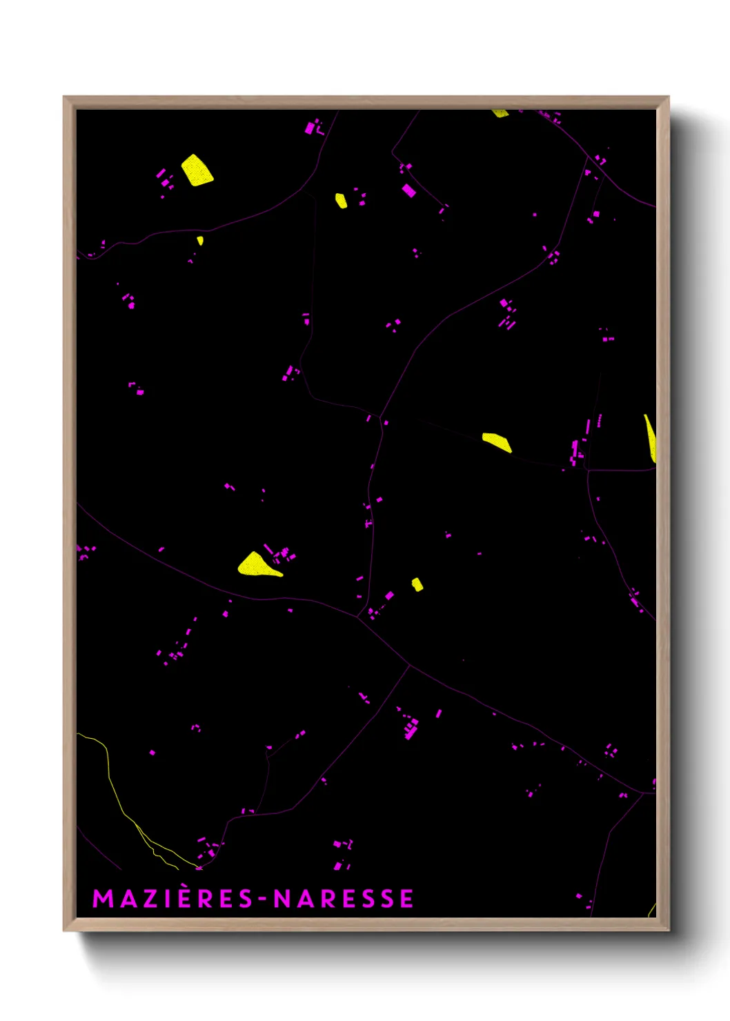 Un poster carteMazières-Naresse