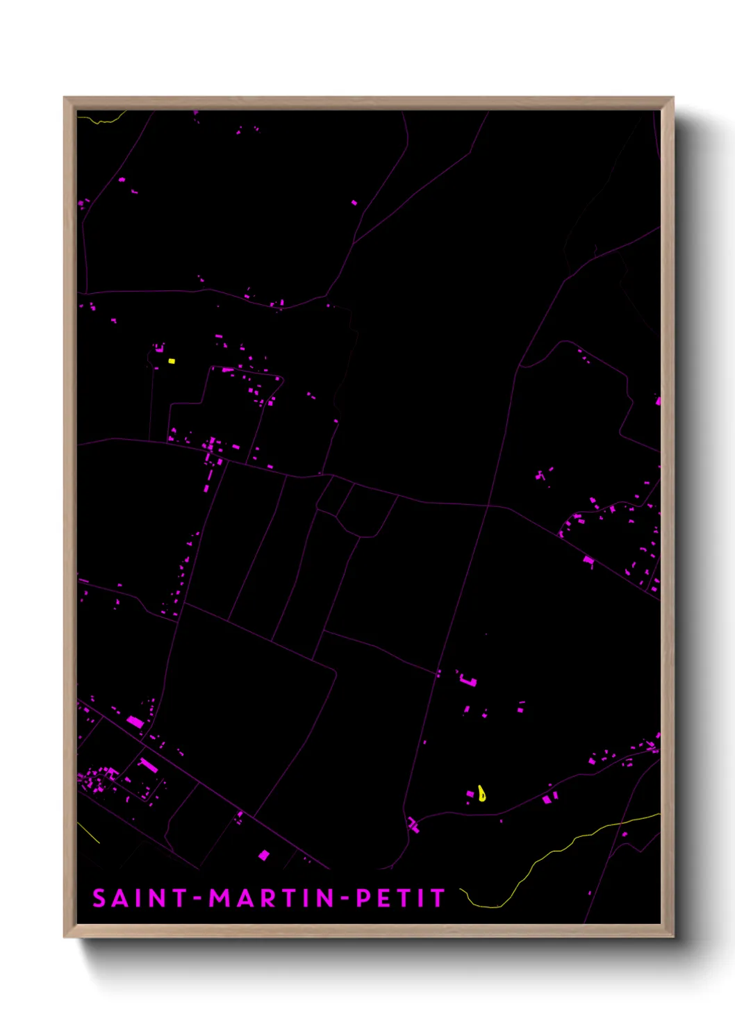 Un poster carteSaint-Martin-Petit