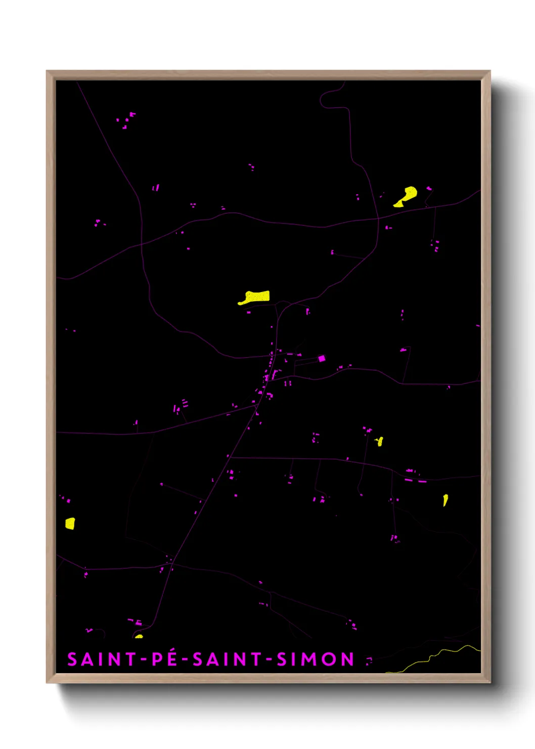 Un poster carteSaint-Pé-Saint-Simon