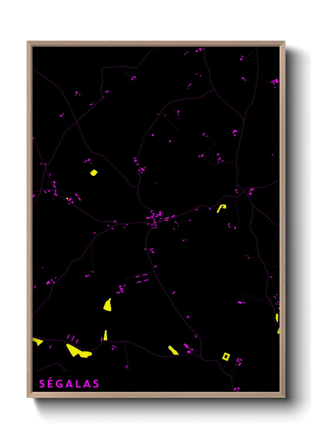 Une affiche de carte sur Ségalas