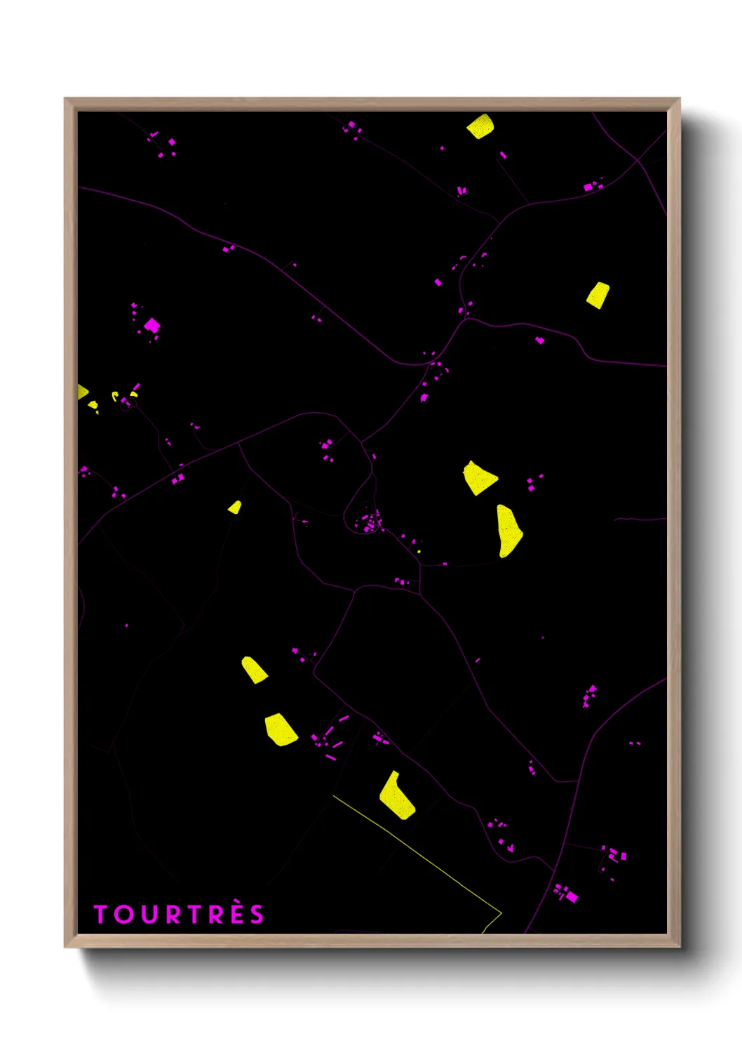 Une affiche de carte sur Tourtrès