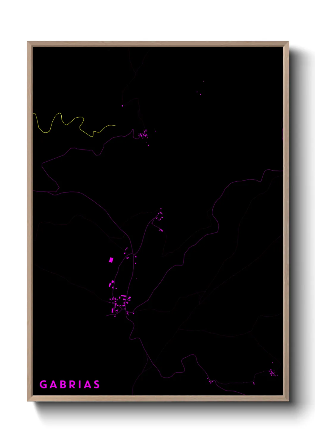 Une affiche de carte sur Gabrias