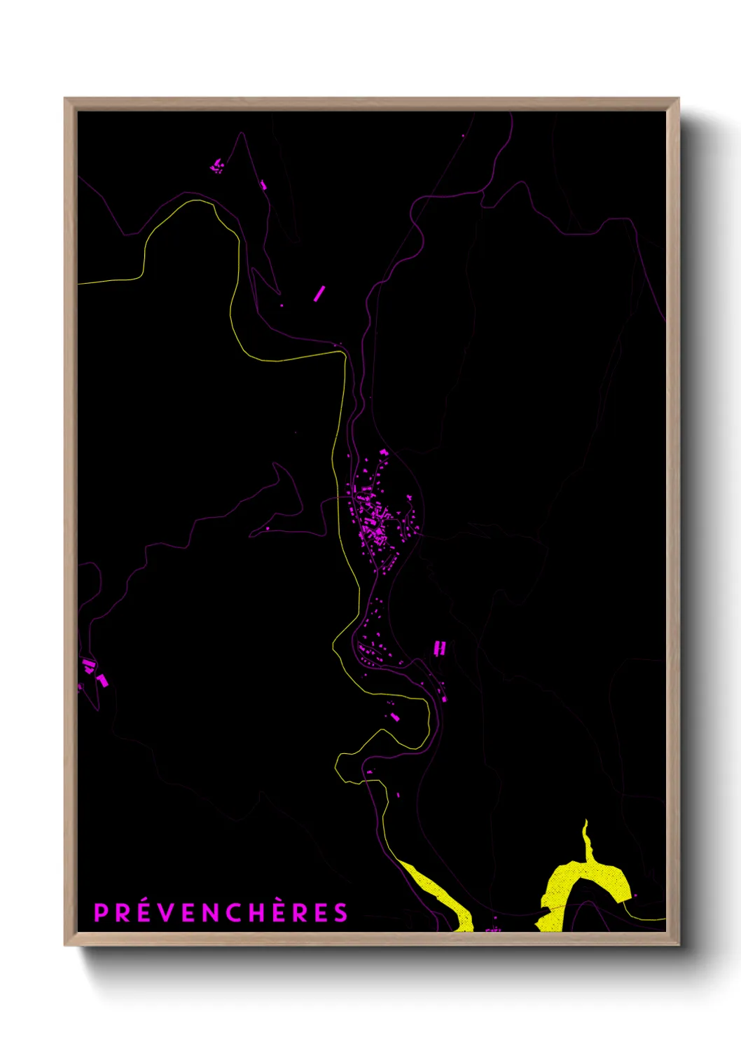 Un poster cartePrévenchères