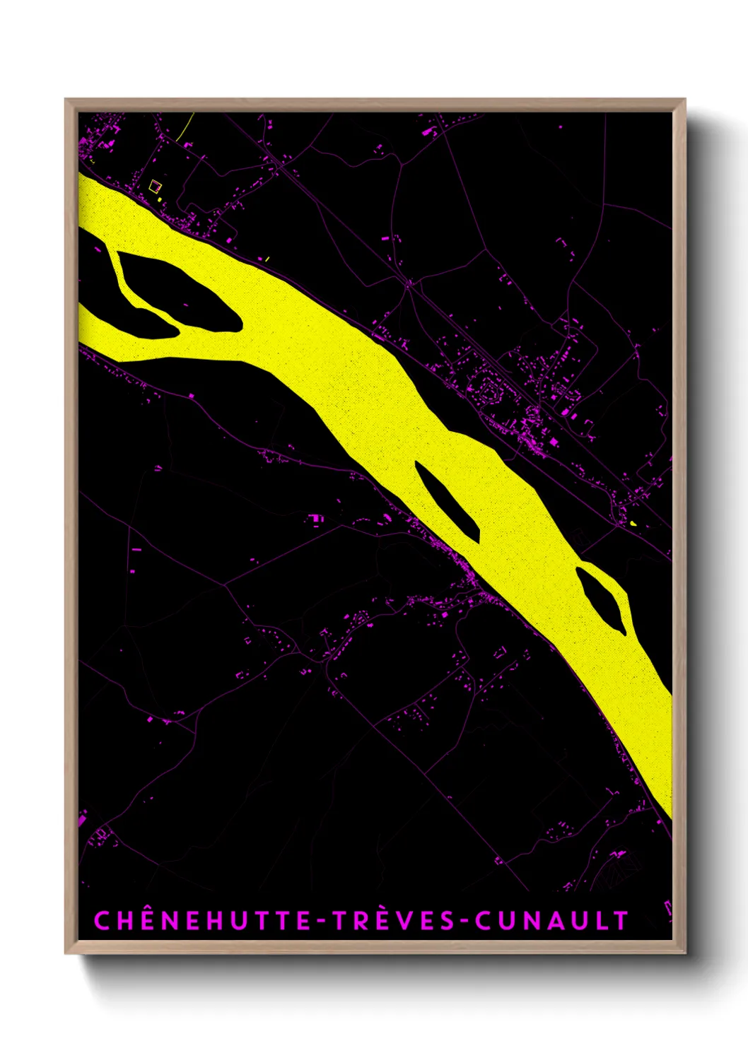 Un poster carteChênehutte-Trèves-Cunault