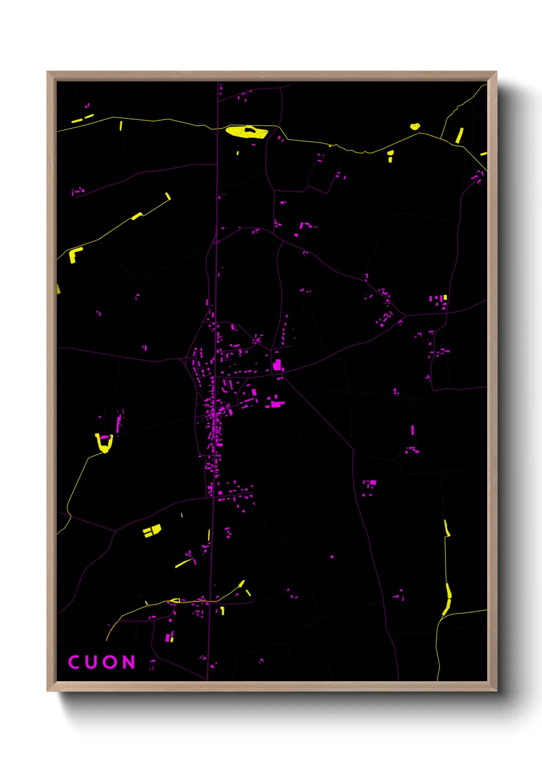 Une affiche de carte sur Cuon