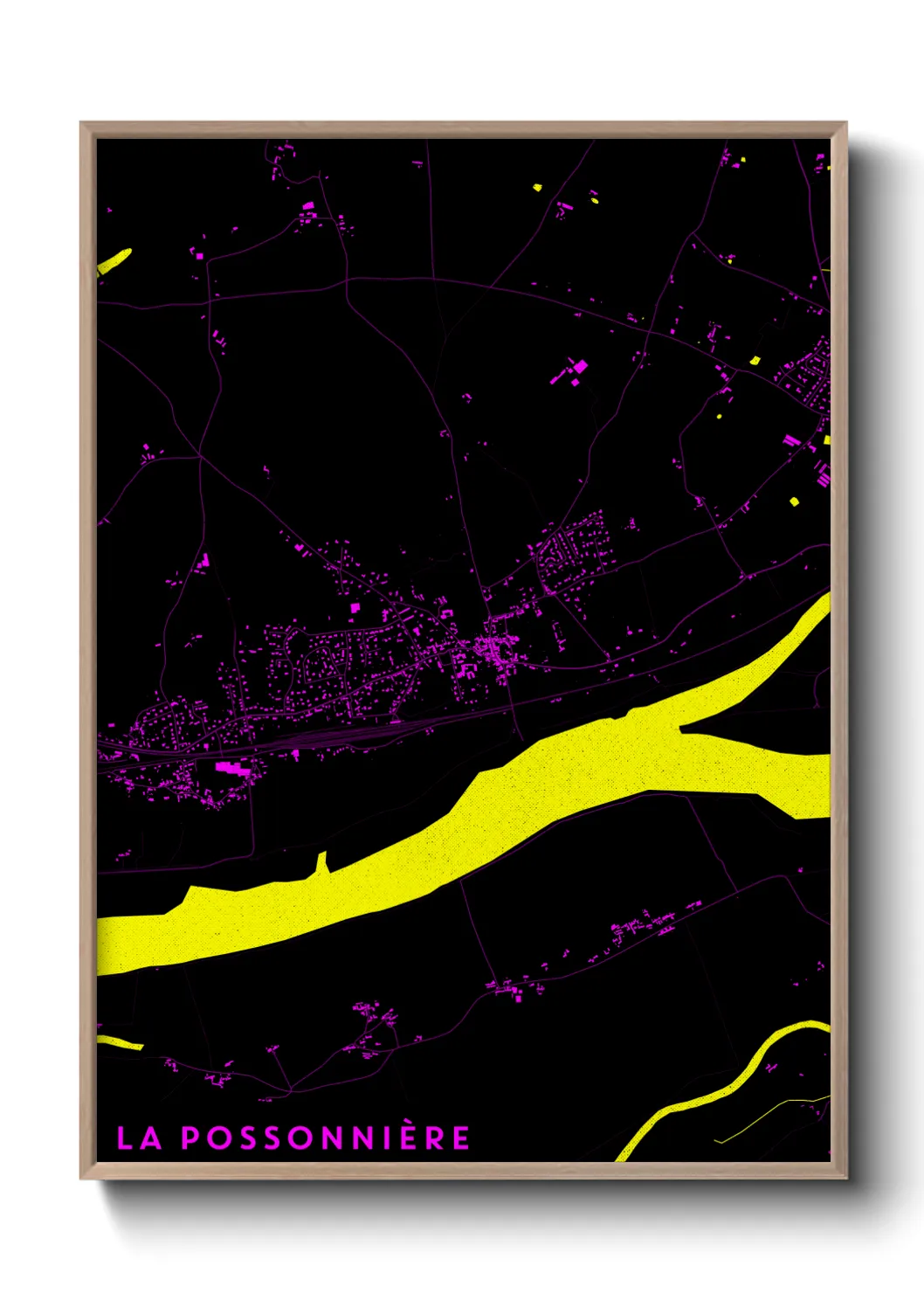 Une affiche de carte sur La Possonnière