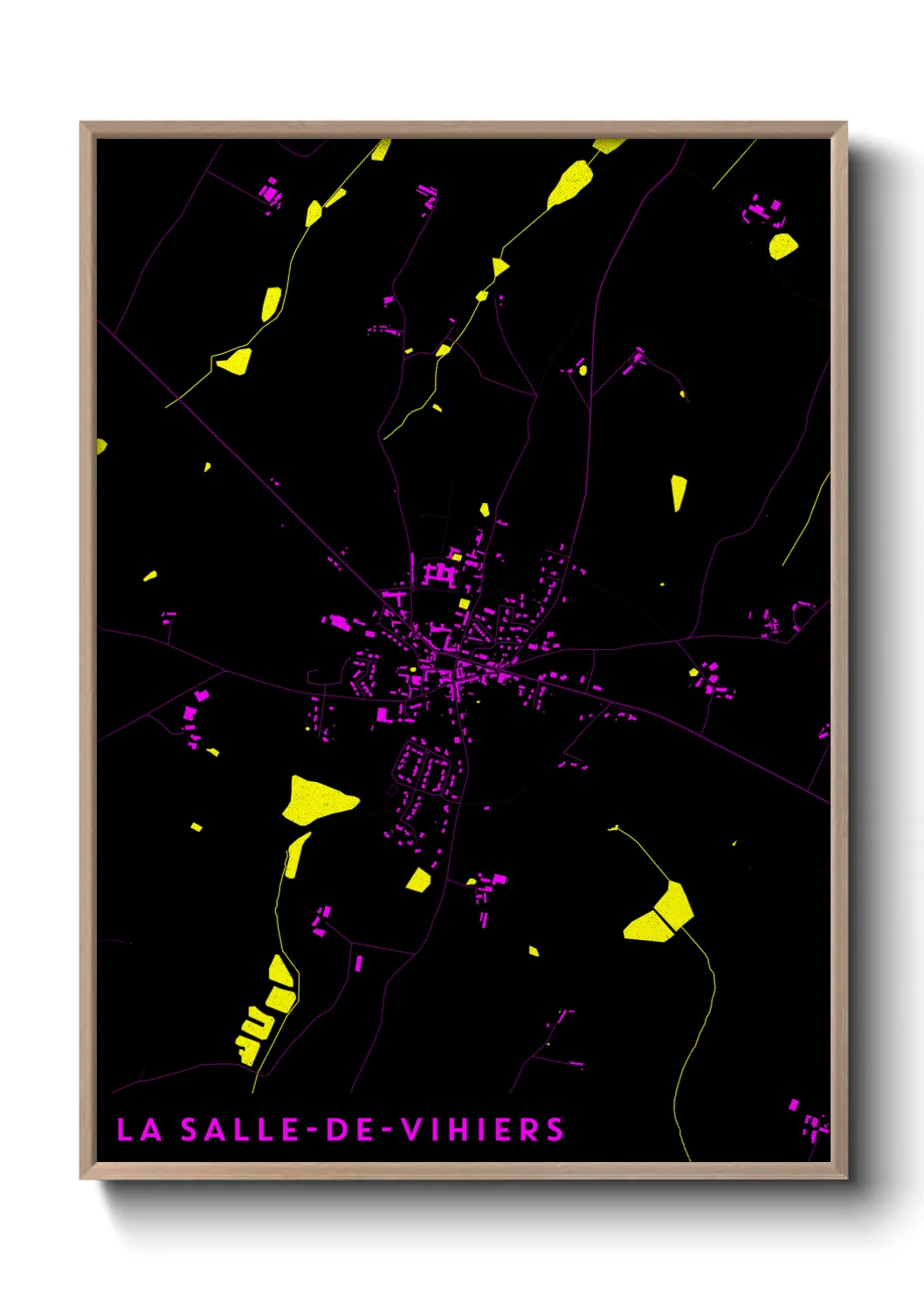 Une affiche de carte sur La Salle-de-Vihiers