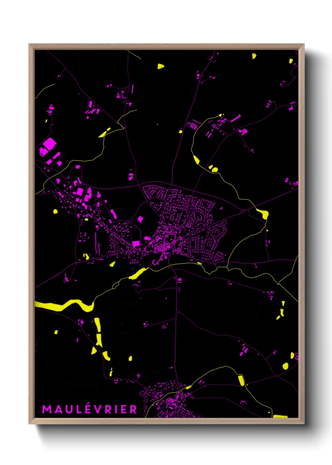 Une affiche de carte sur Maulévrier