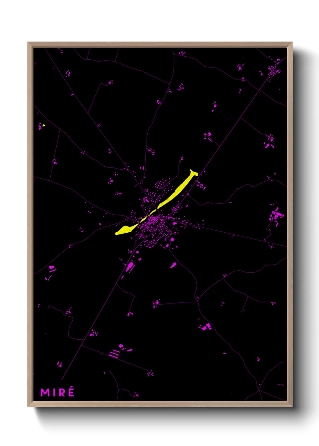 Une affiche de carte sur Miré
