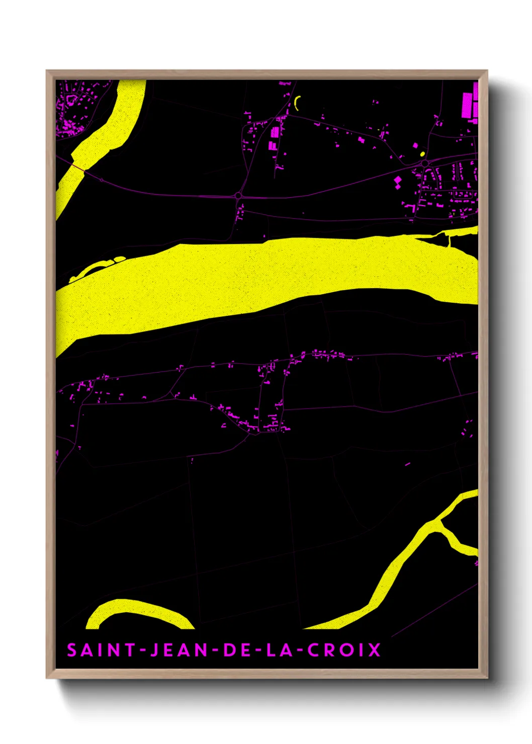 Une affiche de carte sur Saint-Jean-de-la-Croix