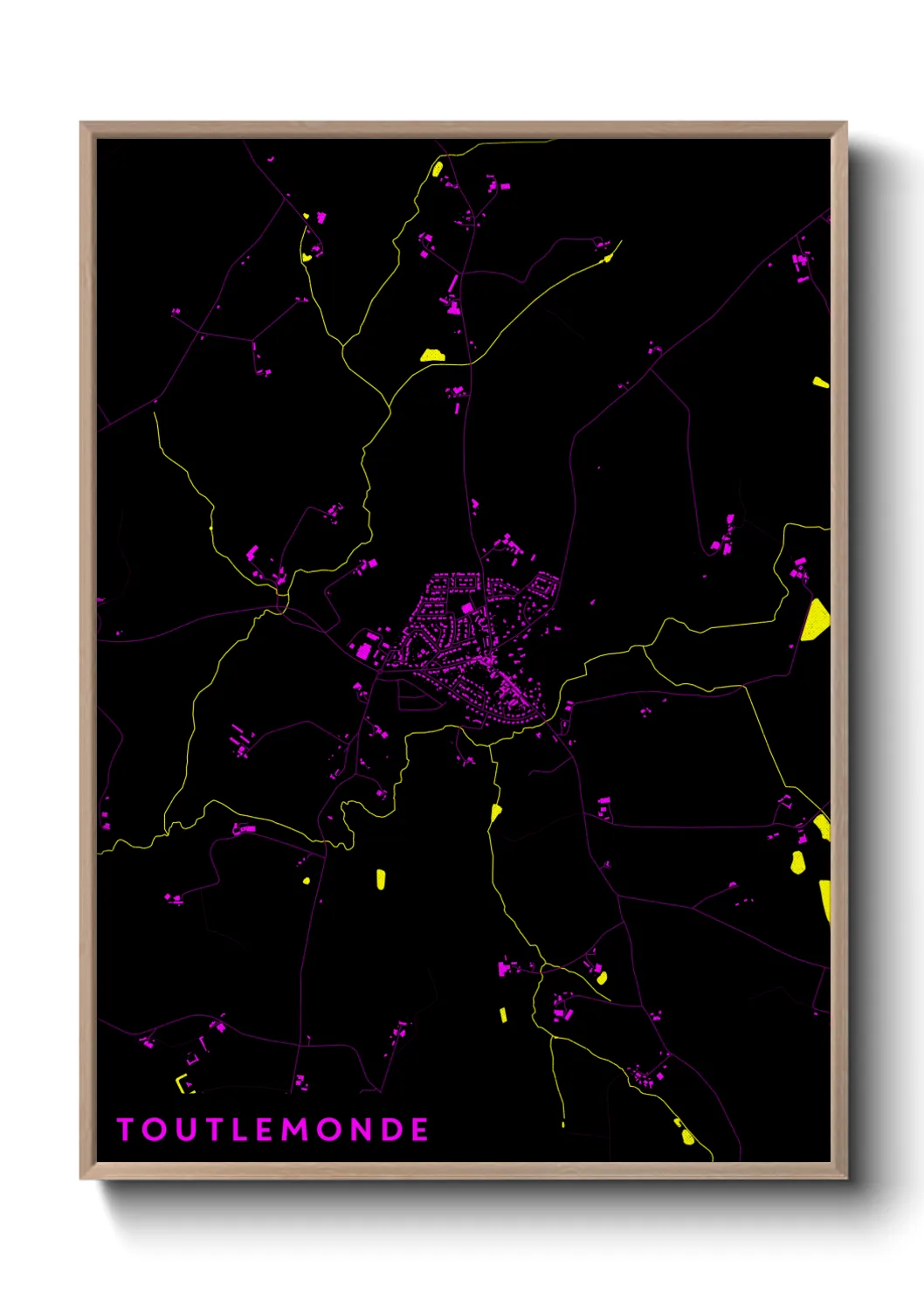 Une affiche de carte sur Toutlemonde