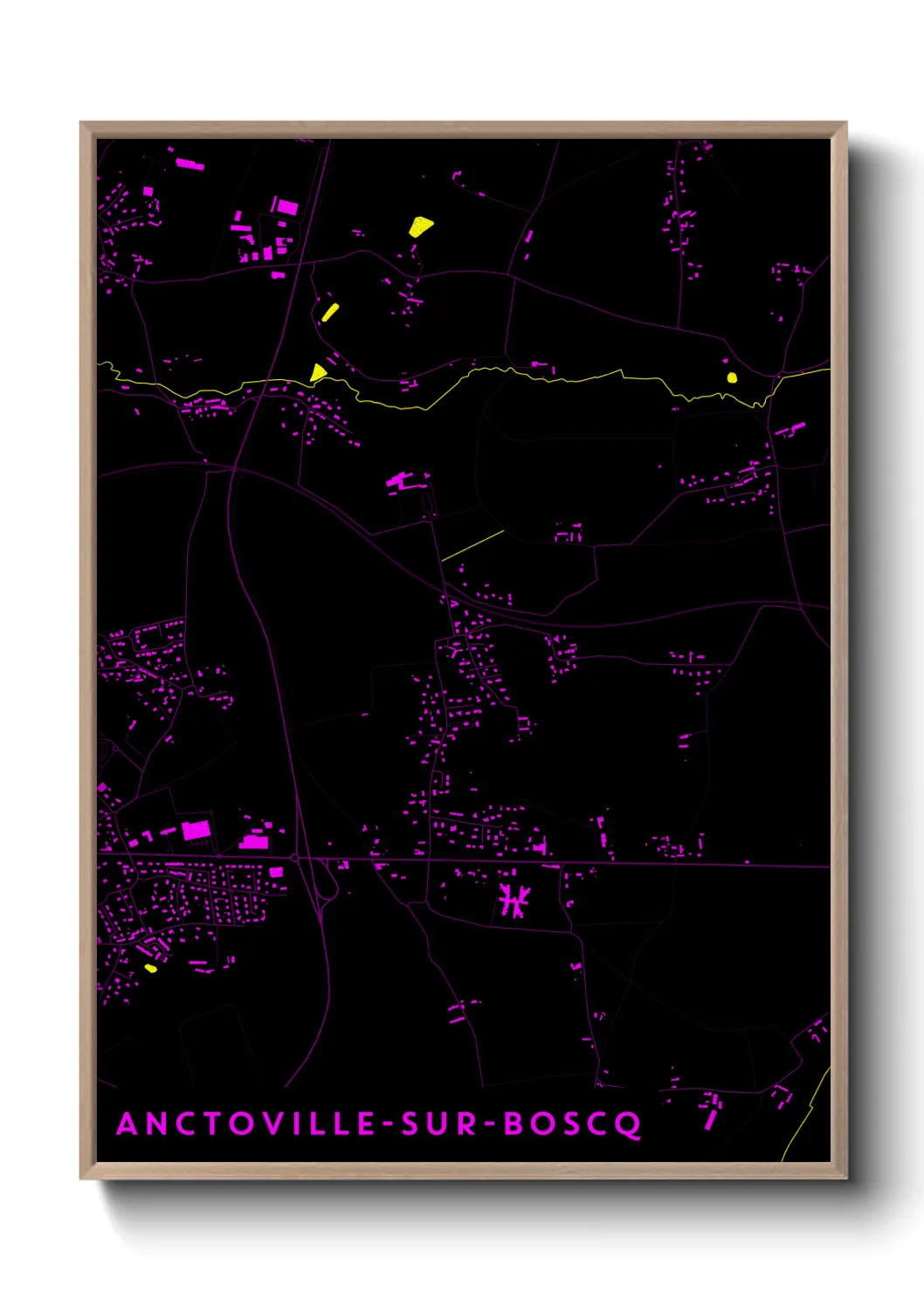 Un poster carteAnctoville-sur-Boscq