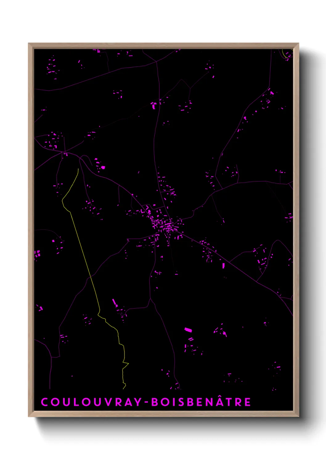 Un poster carteCoulouvray-Boisbenâtre