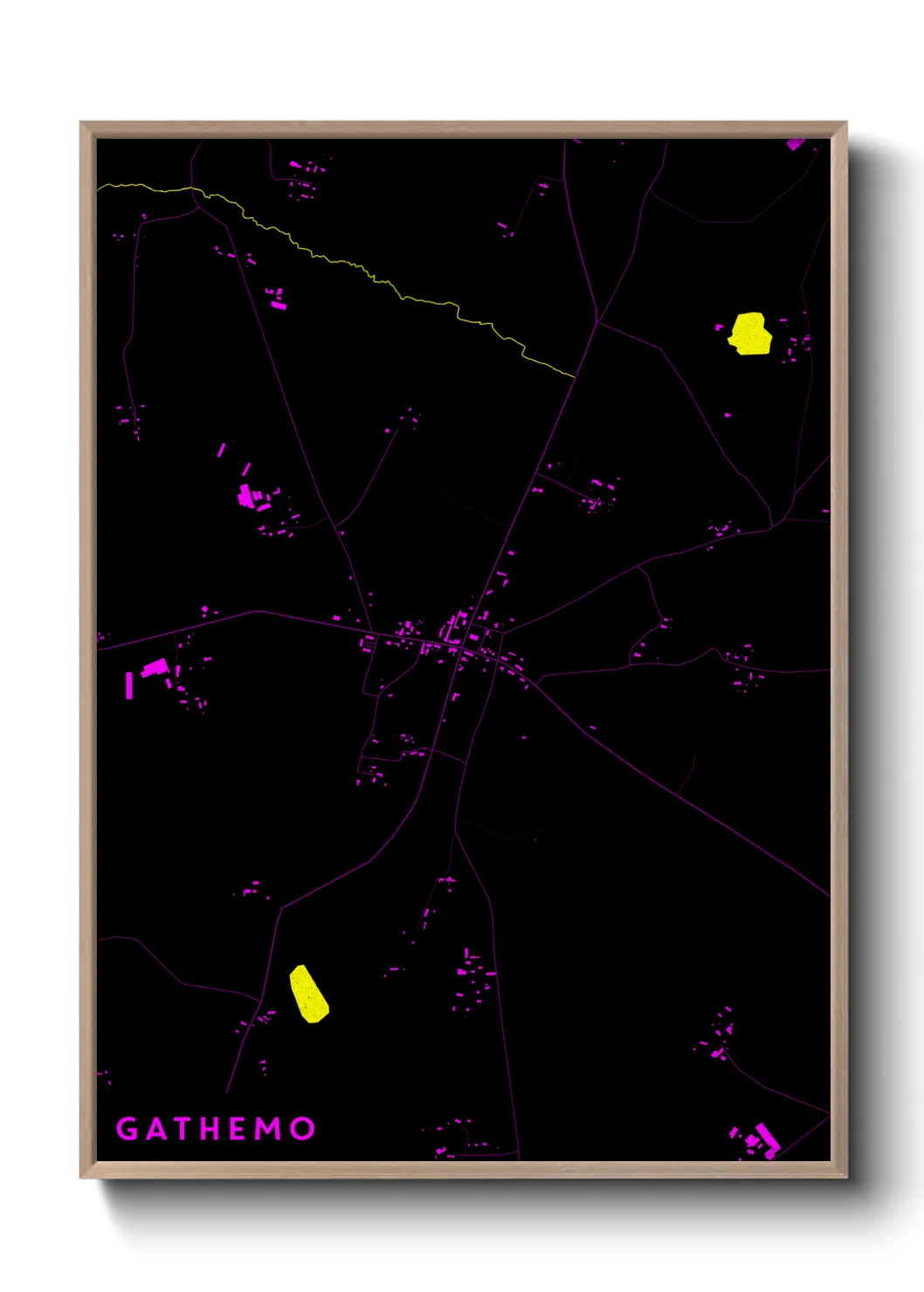 Une affiche de carte sur Gathemo