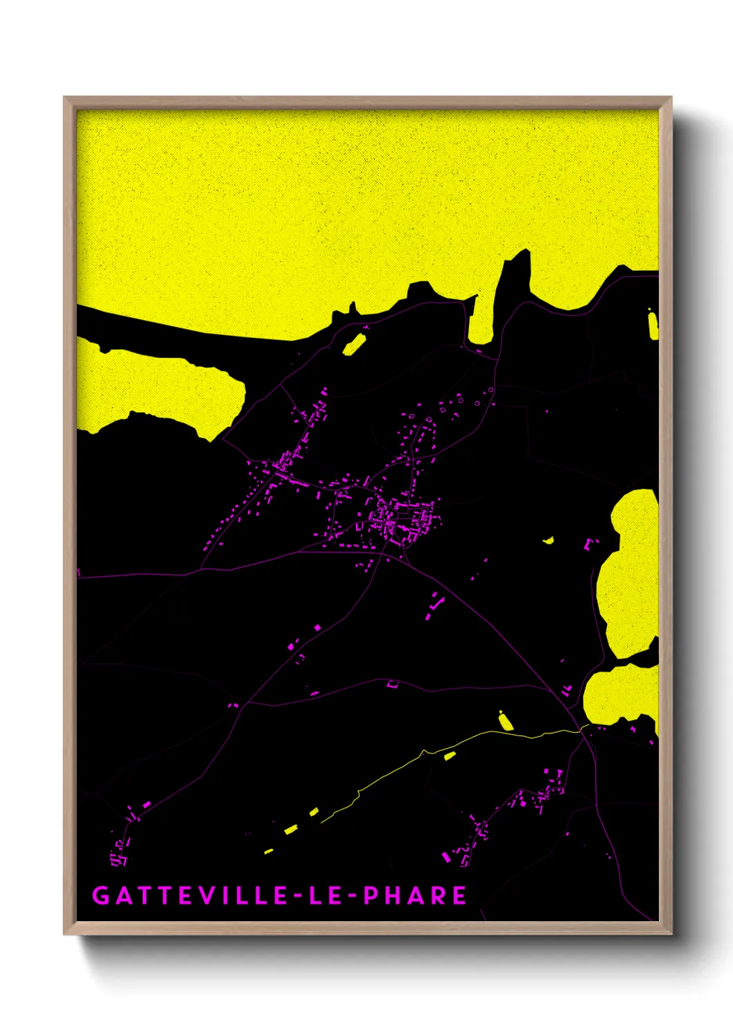 Une affiche de carte sur Gatteville-le-Phare