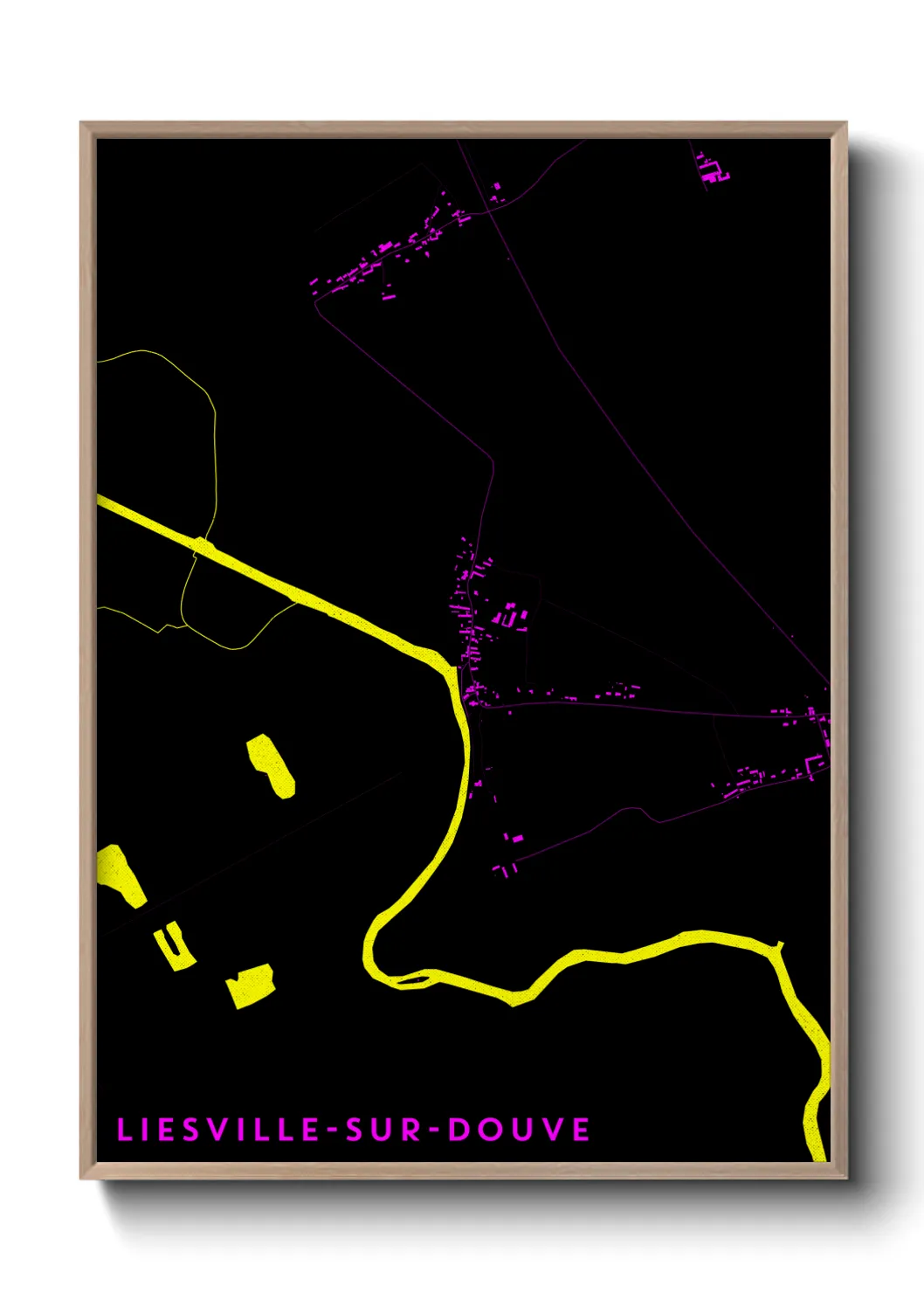 Un poster carteLiesville-sur-Douve