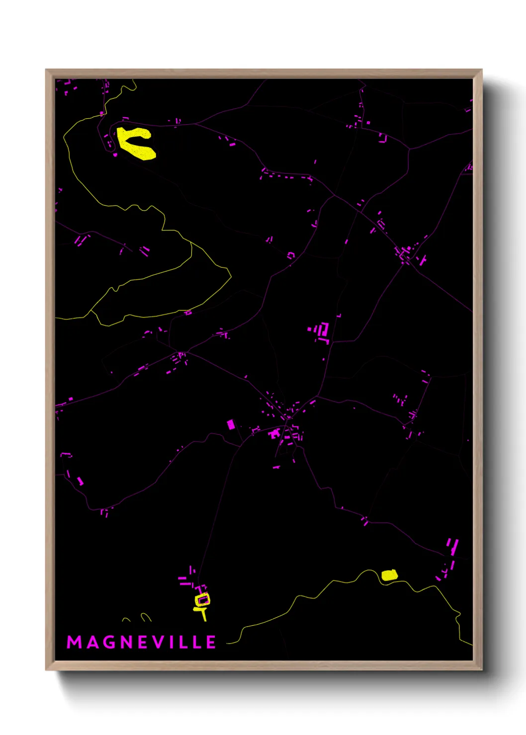 Une affiche de carte sur Magneville