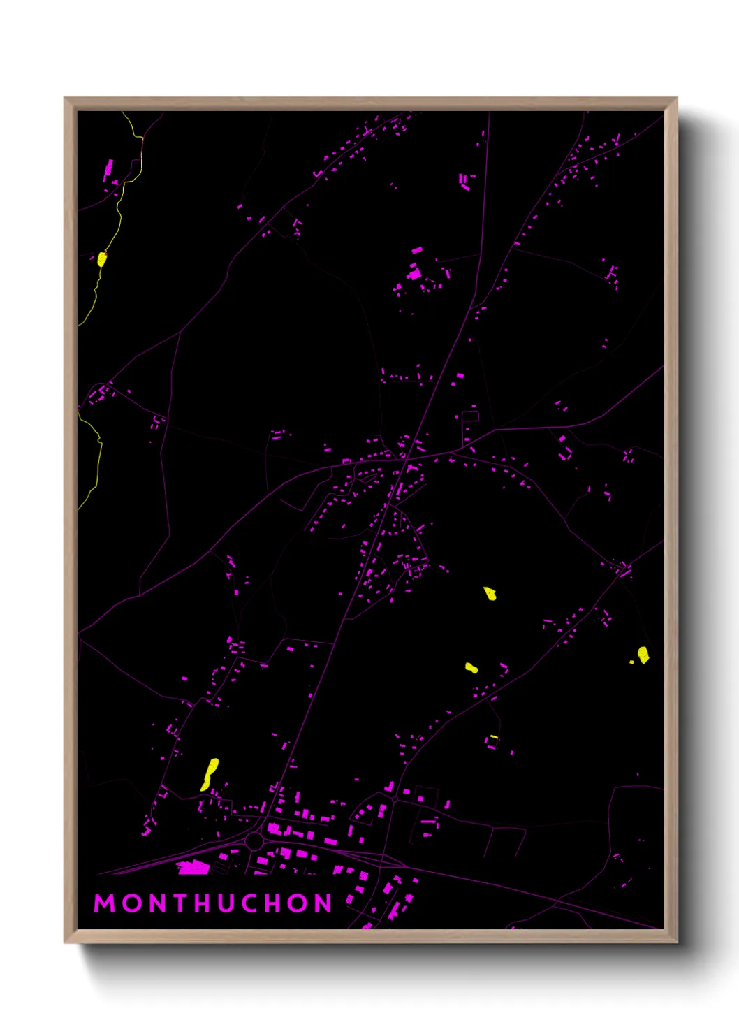 Une affiche de carte sur Monthuchon
