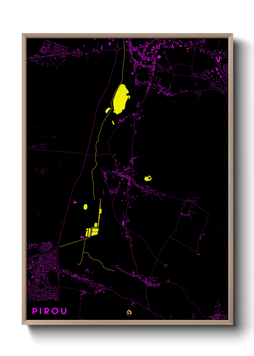 Une affiche de carte sur Pirou