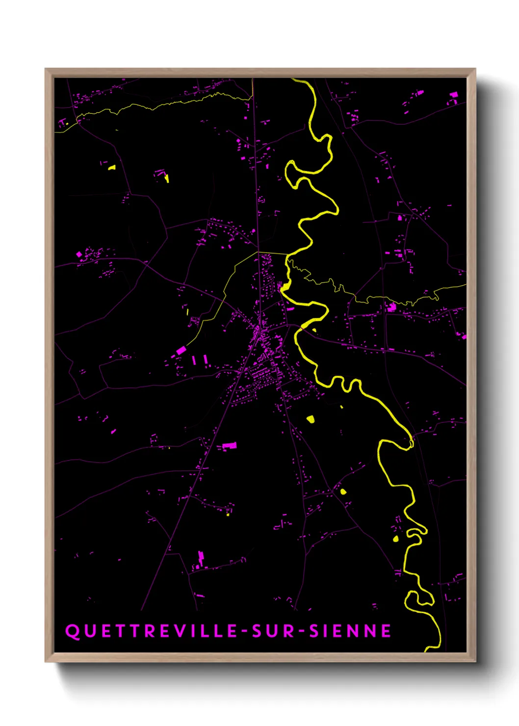 Une affiche de carte sur Quettreville-sur-Sienne