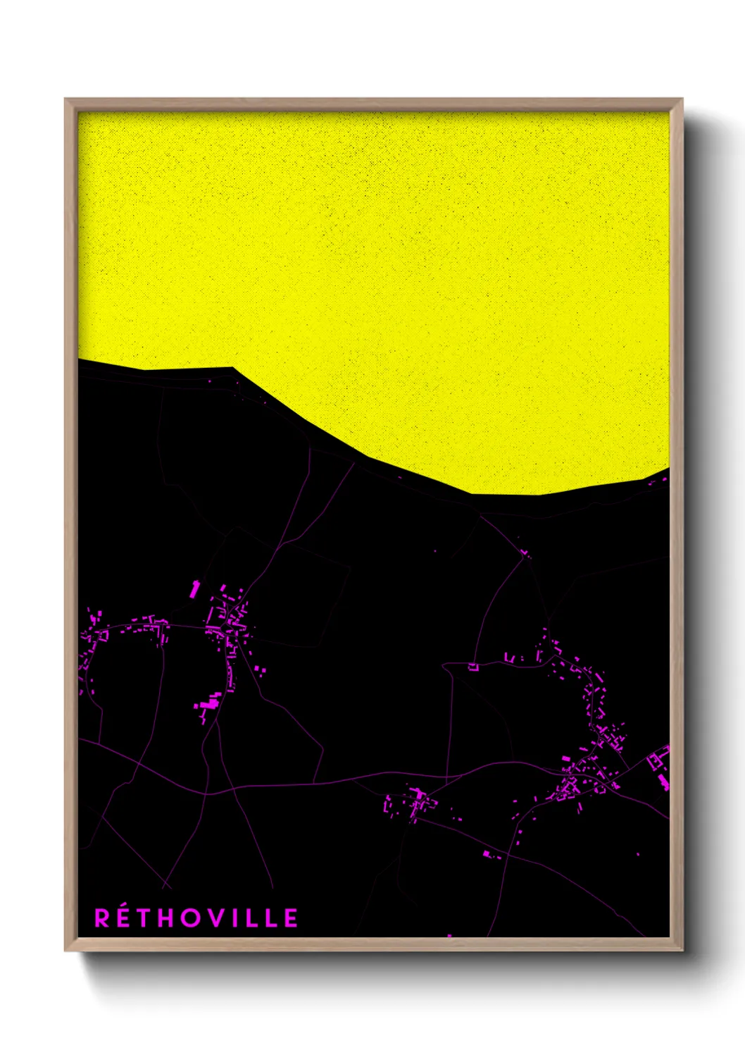 Une affiche de carte sur Réthoville
