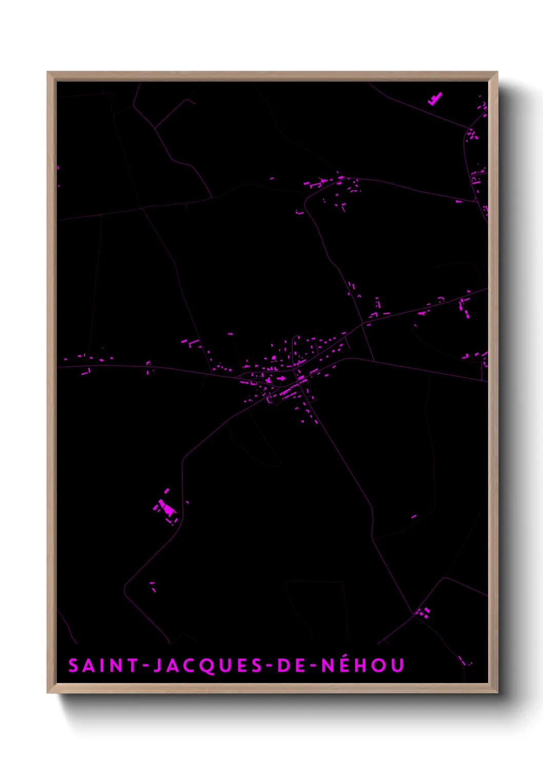 Un poster carteSaint-Jacques-de-Néhou