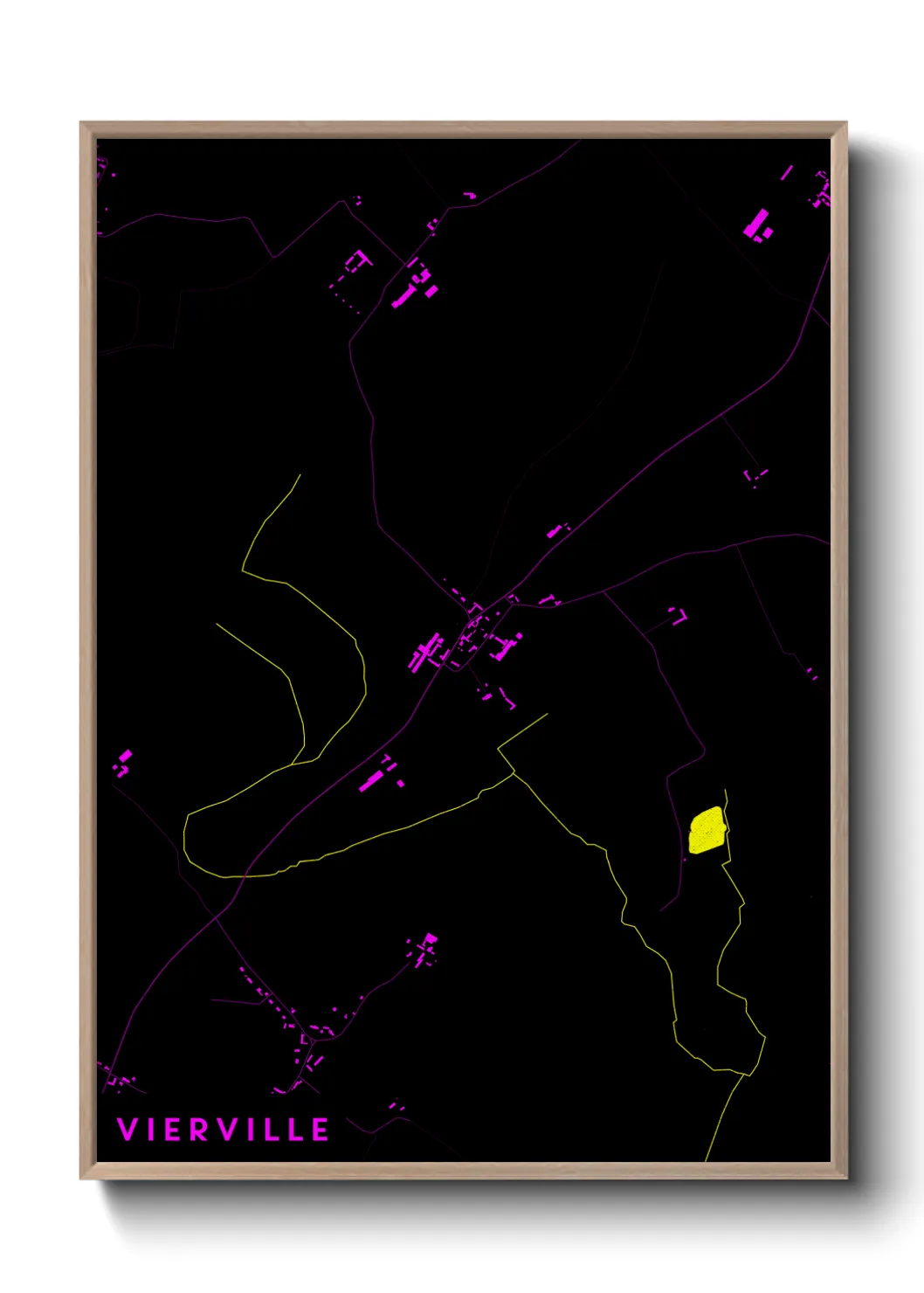 Une affiche de carte sur Vierville