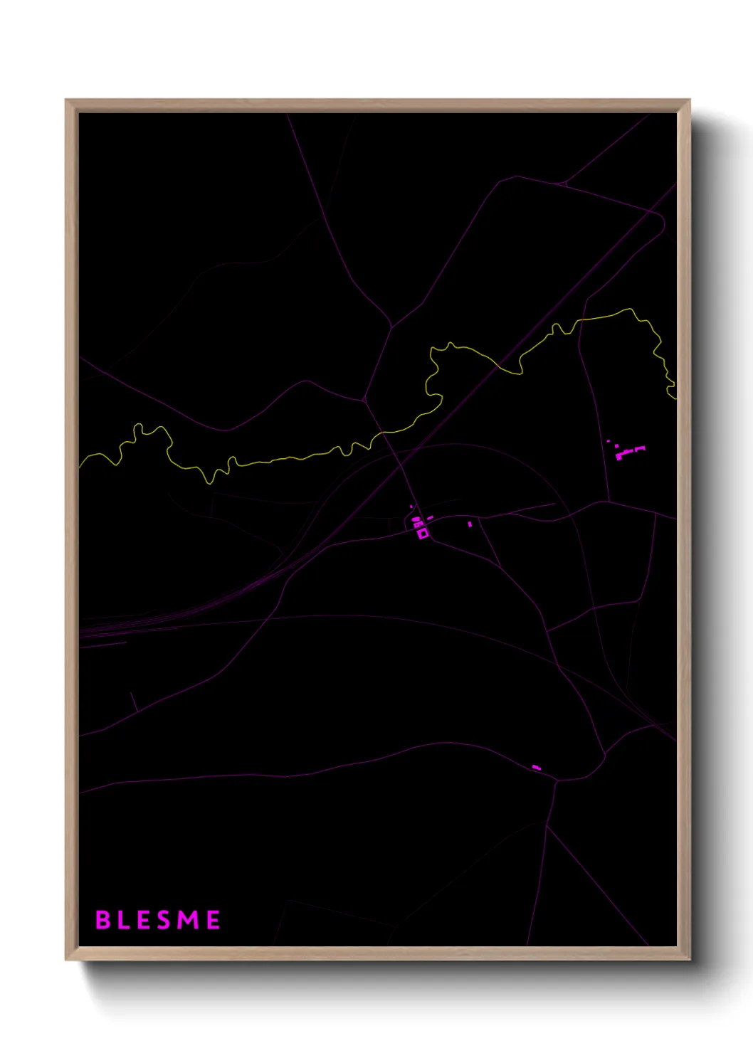 Une affiche de carte sur Blesme