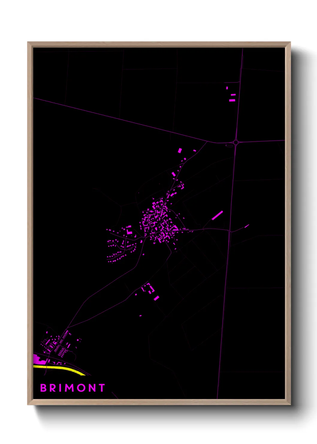 Une affiche de carte sur Brimont