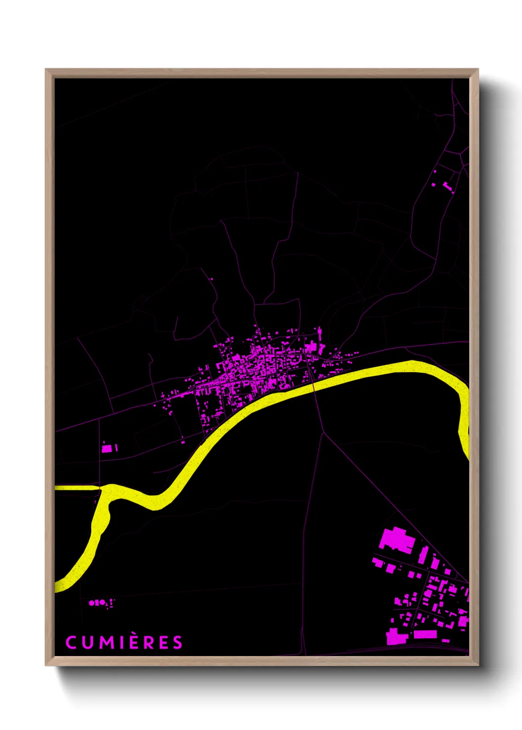 Une affiche de carte sur Cumières