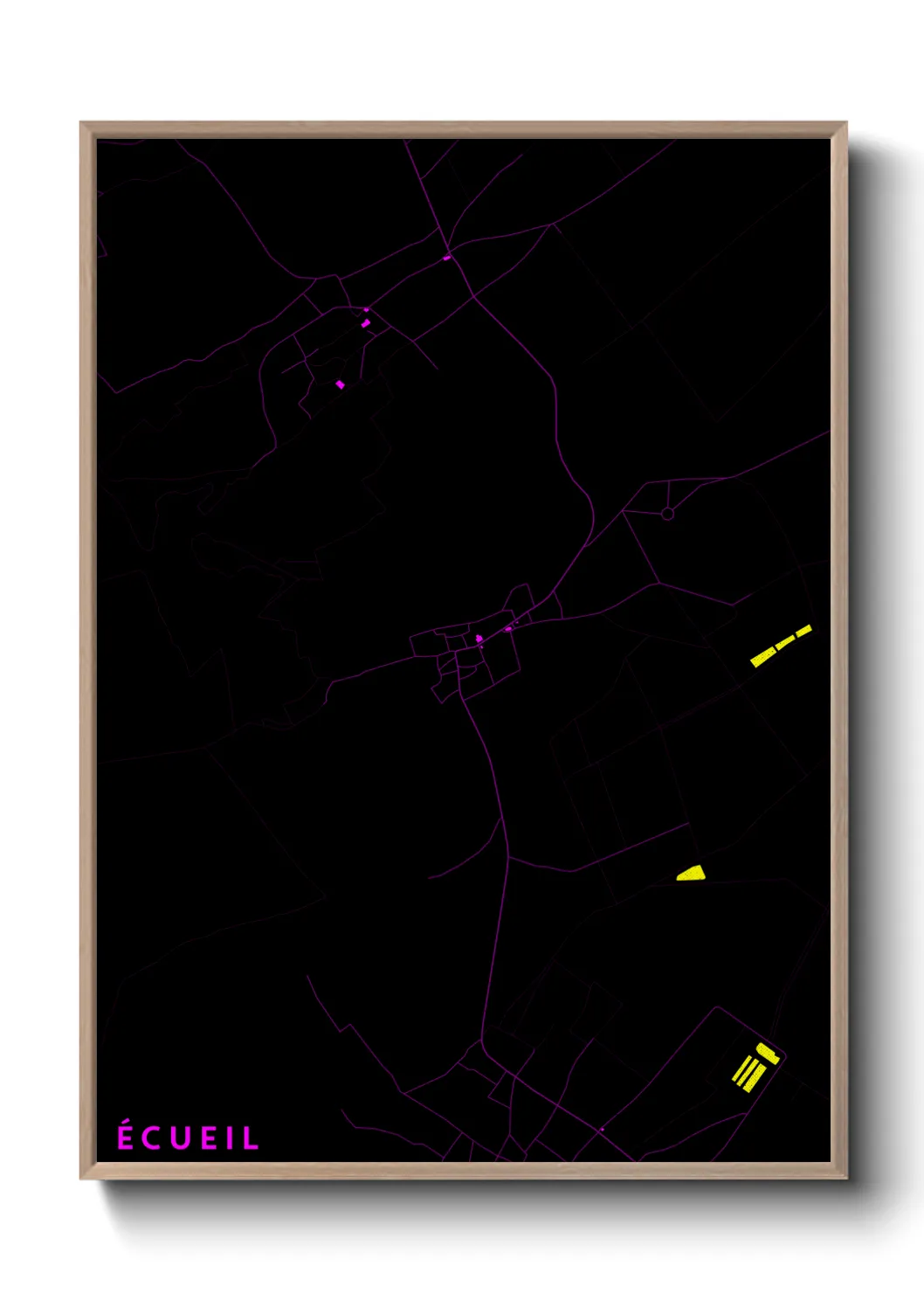 Une affiche de carte sur Écueil