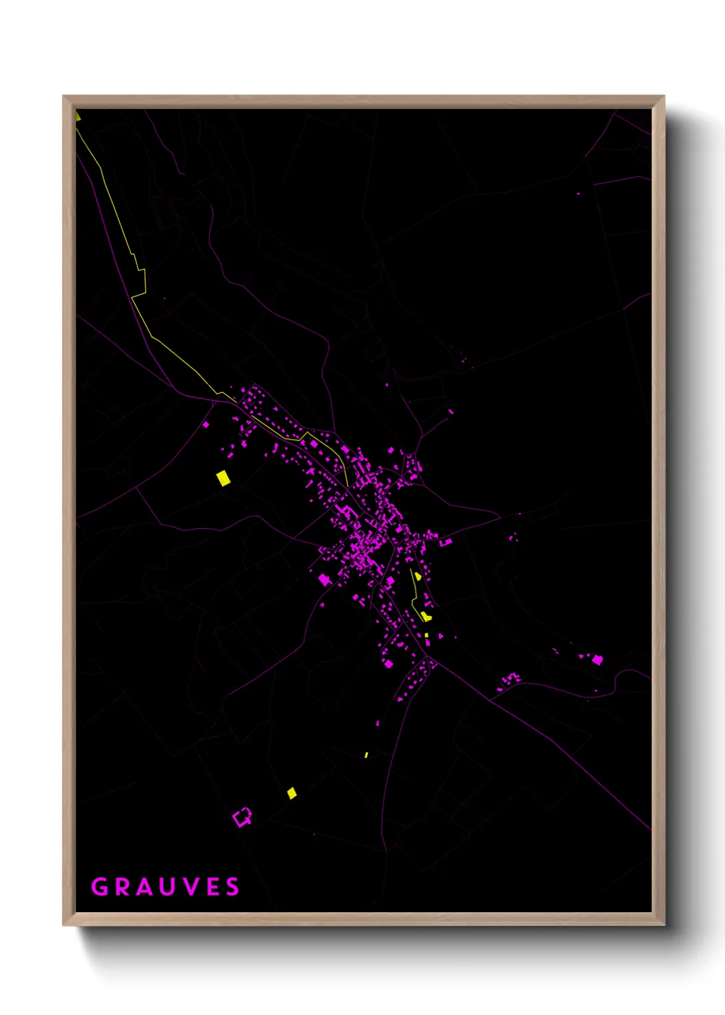 Une affiche de carte sur Grauves
