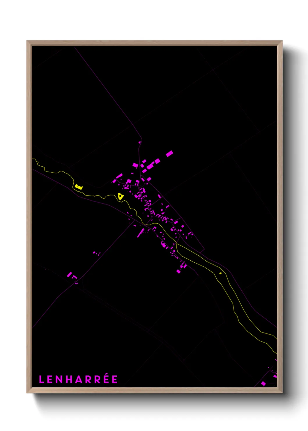 Une affiche de carte sur Lenharrée