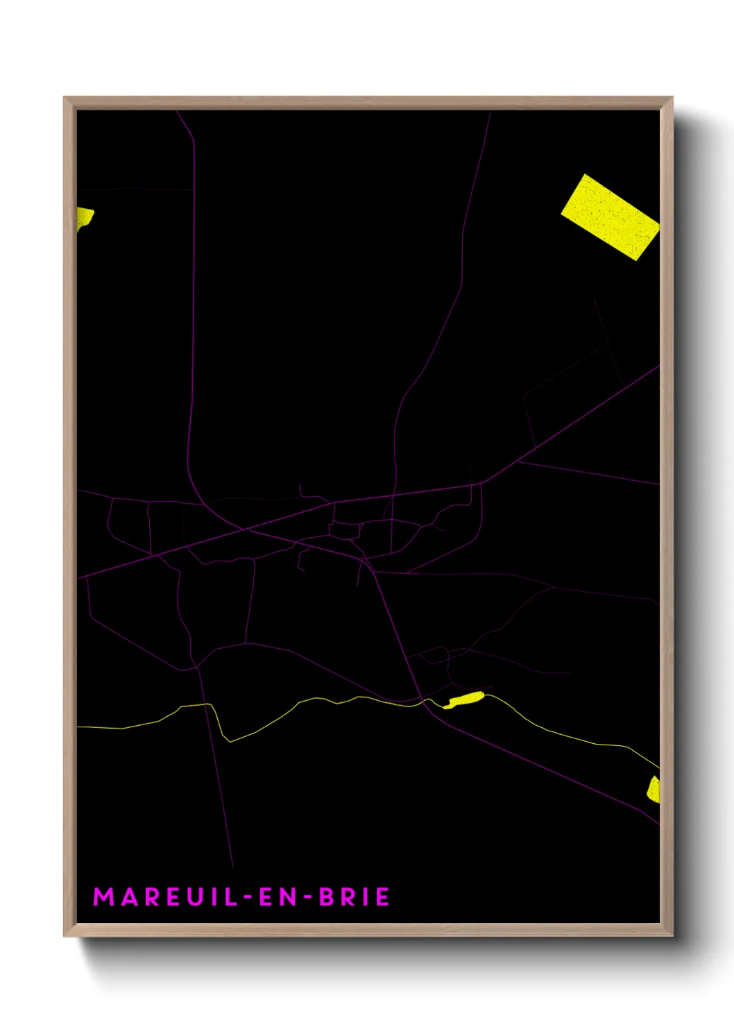Un poster carteMareuil-en-Brie