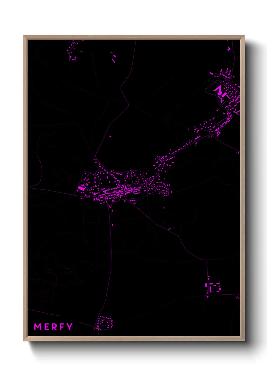 Une affiche de carte sur Merfy