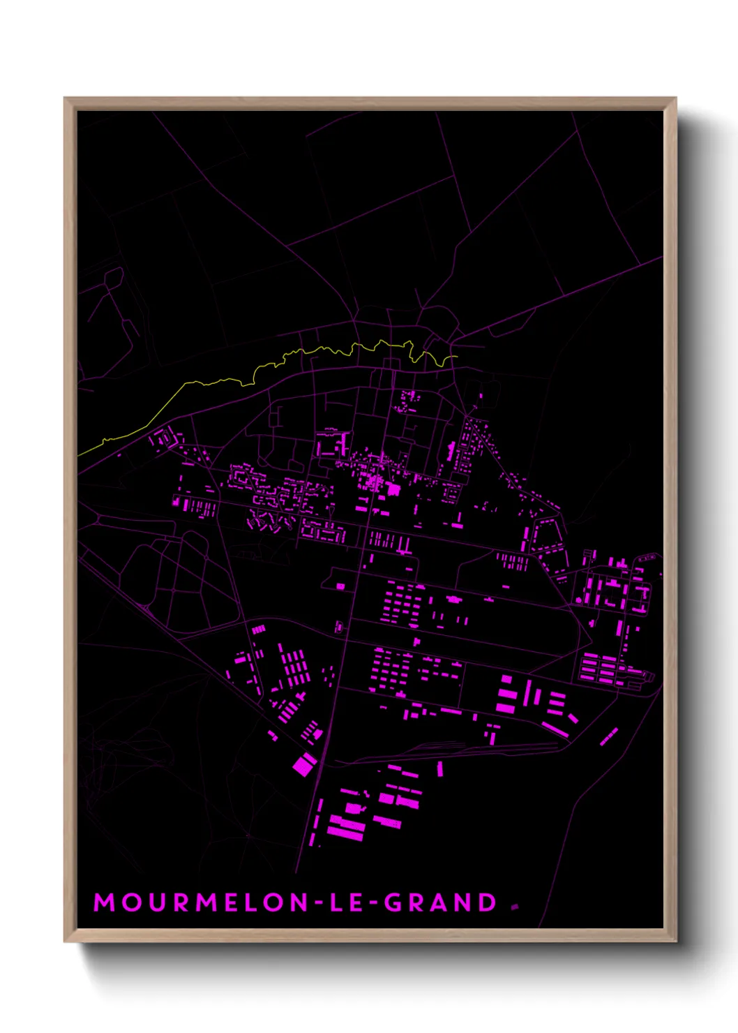 Une affiche de carte sur Mourmelon-le-Grand