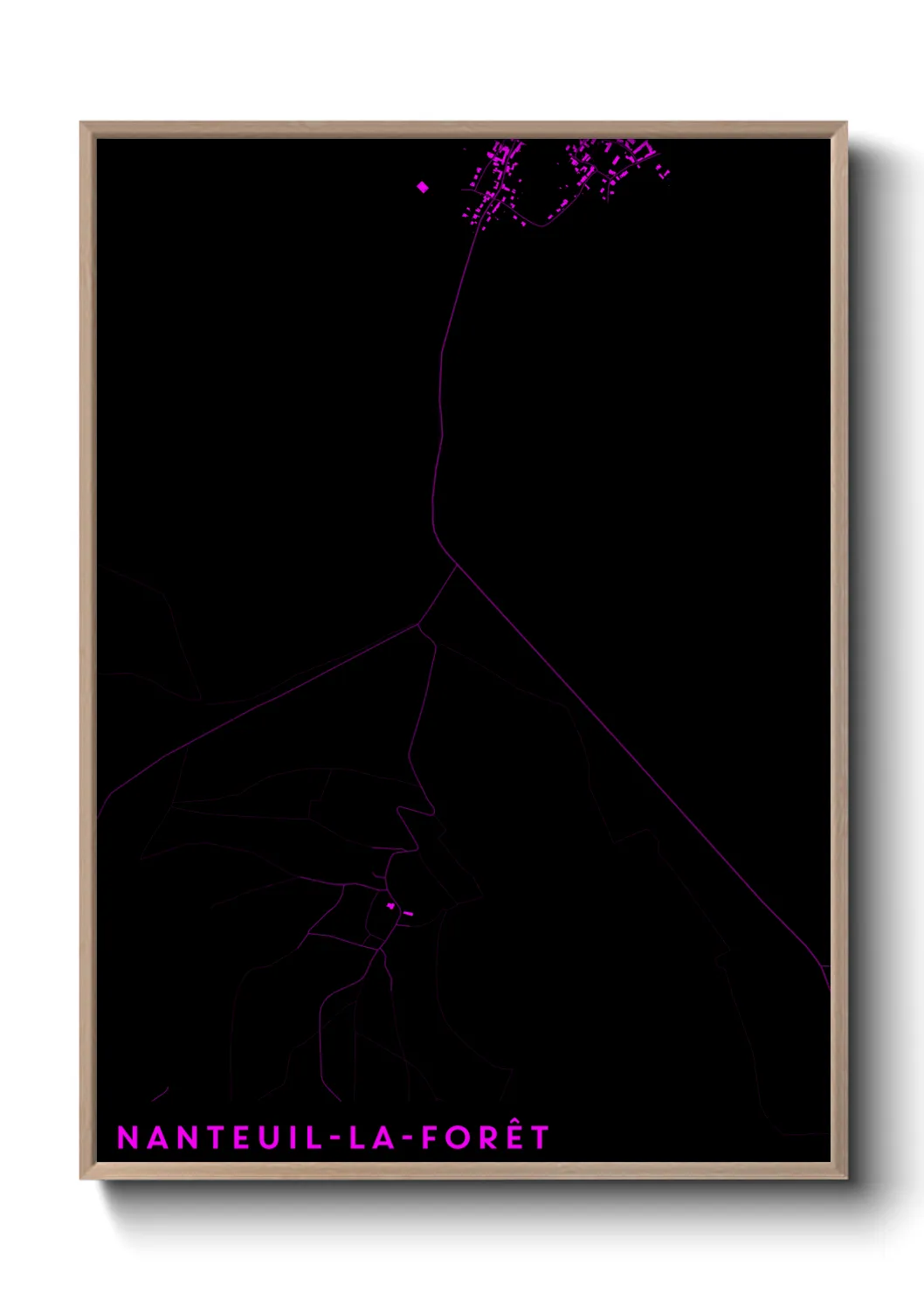 Un poster carteNanteuil-la-Forêt