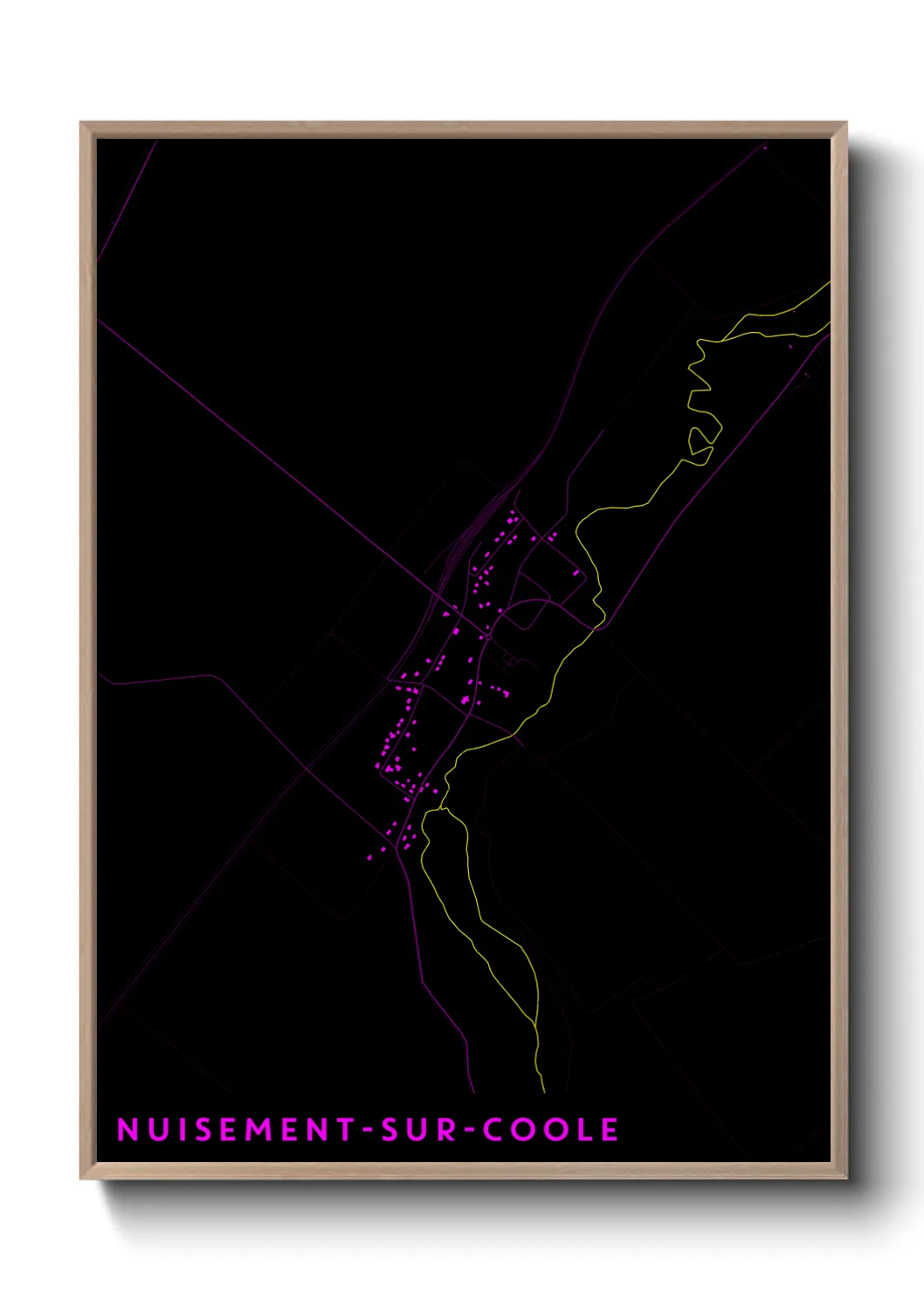 Un poster carteNuisement-sur-Coole