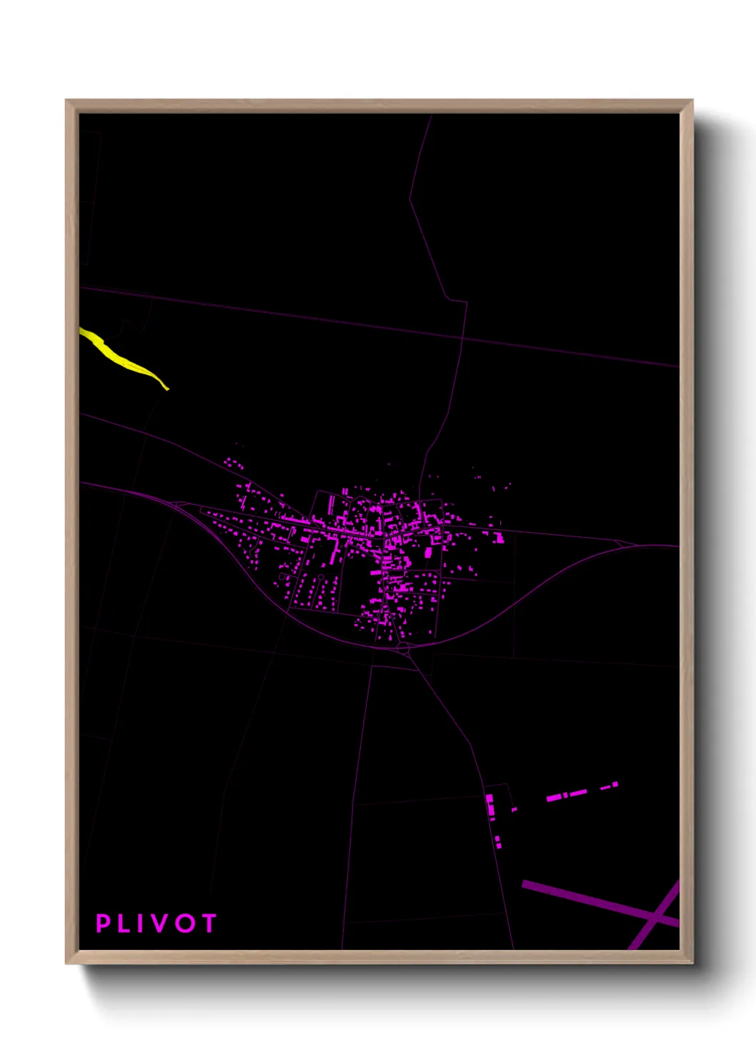Une affiche de carte sur Plivot