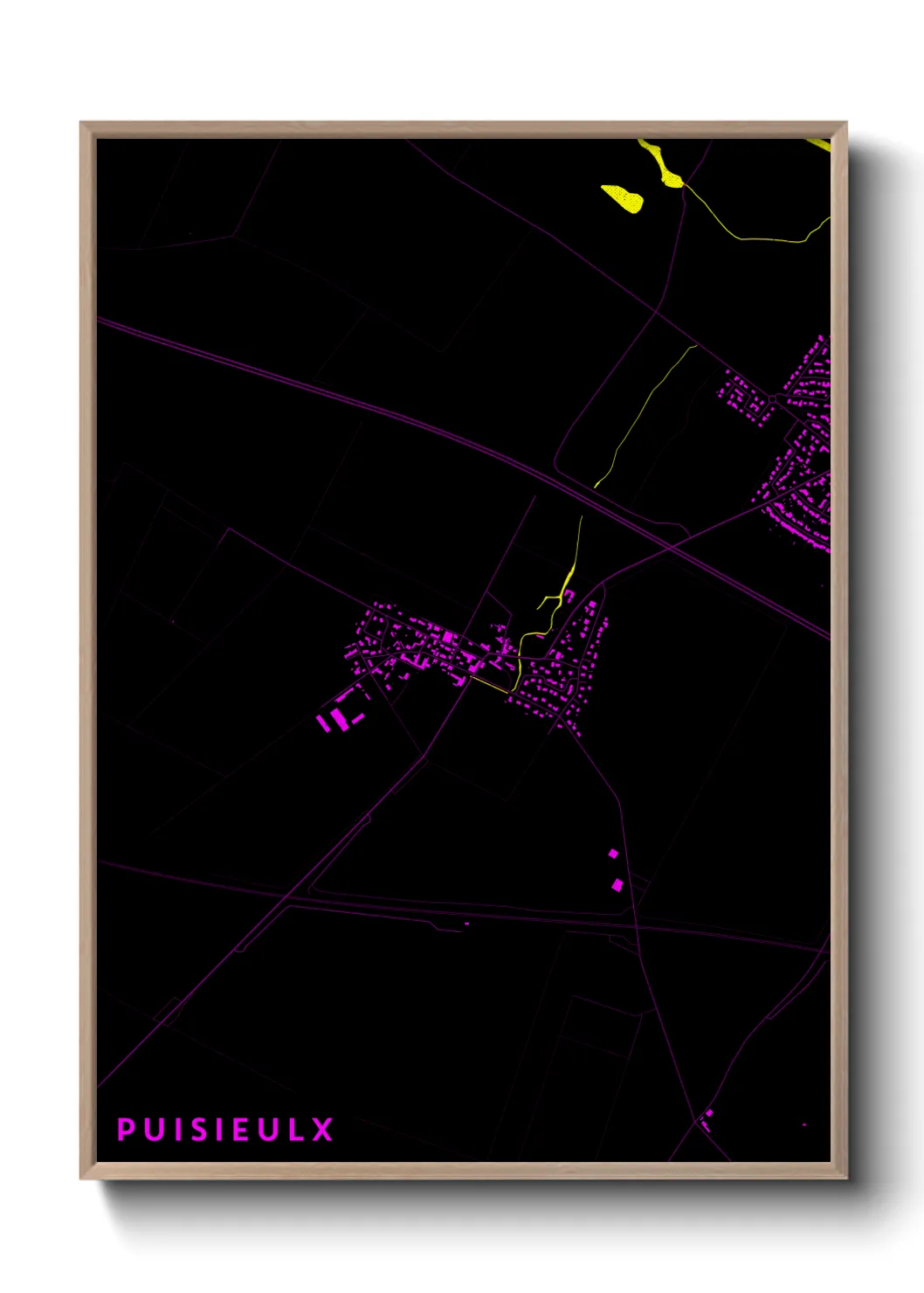 Une affiche de carte sur Puisieulx