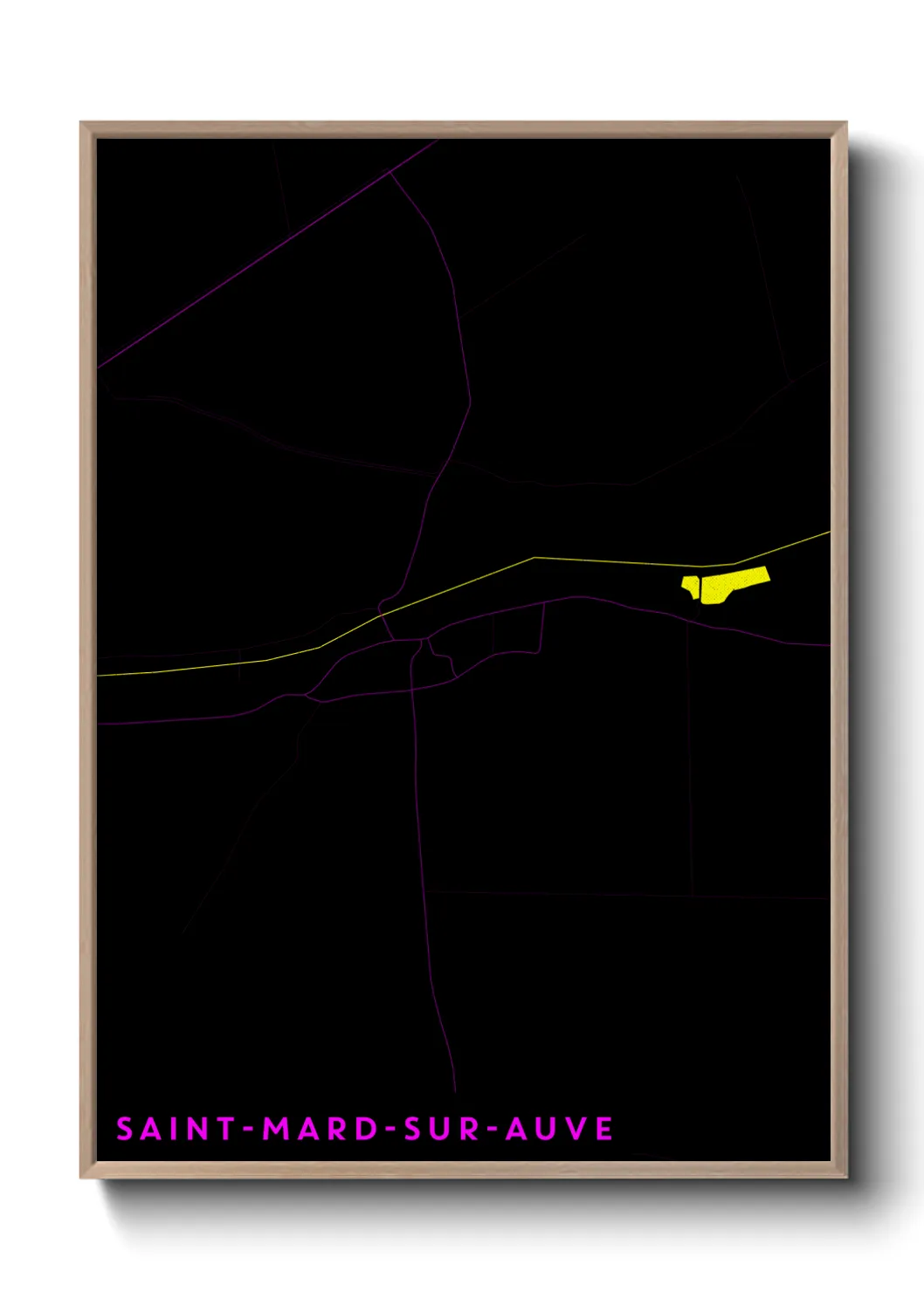 Un poster carteSaint-Mard-sur-Auve